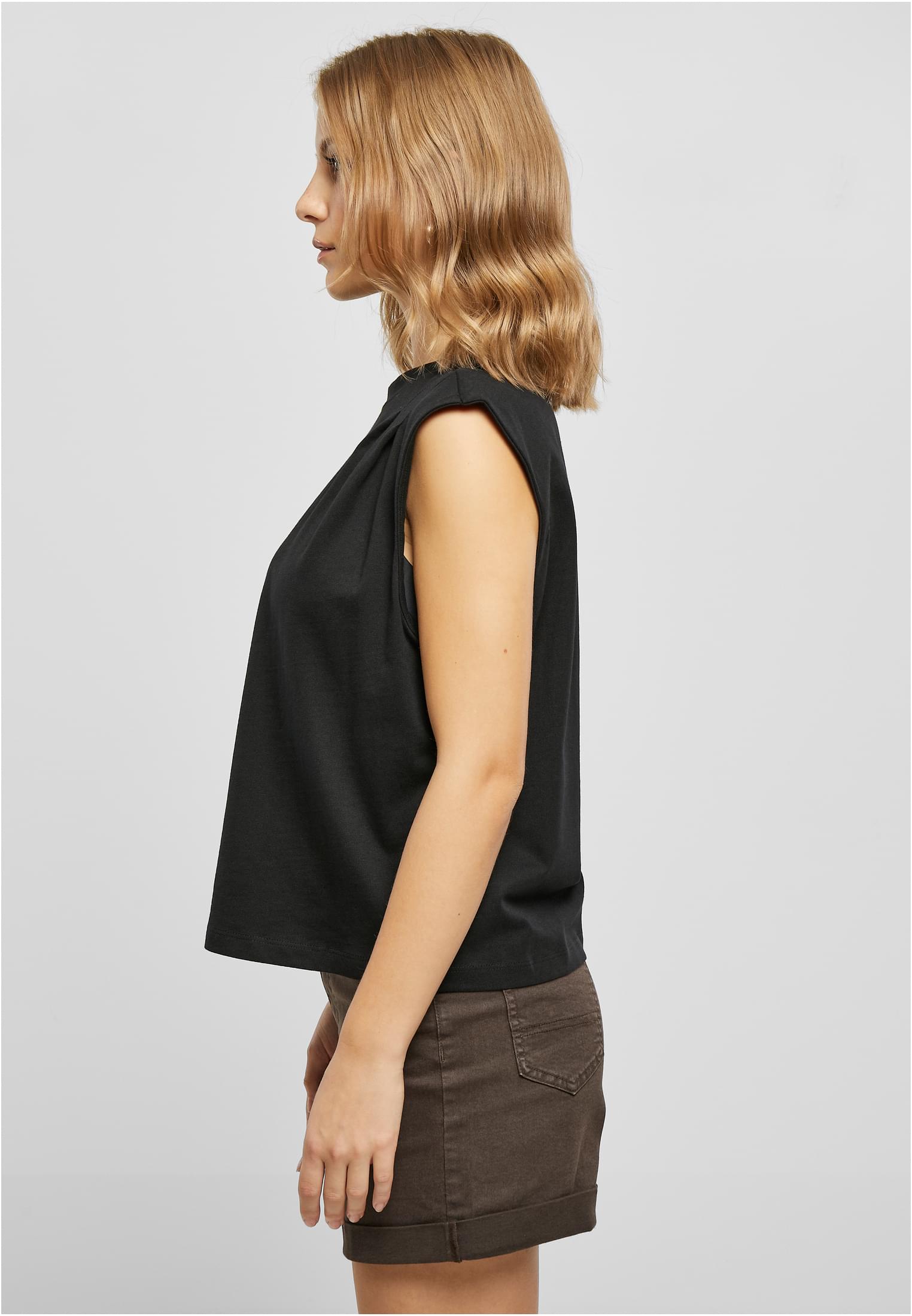 UC Organic Heavy Pleated Shoulder Top - workoutbrands.com