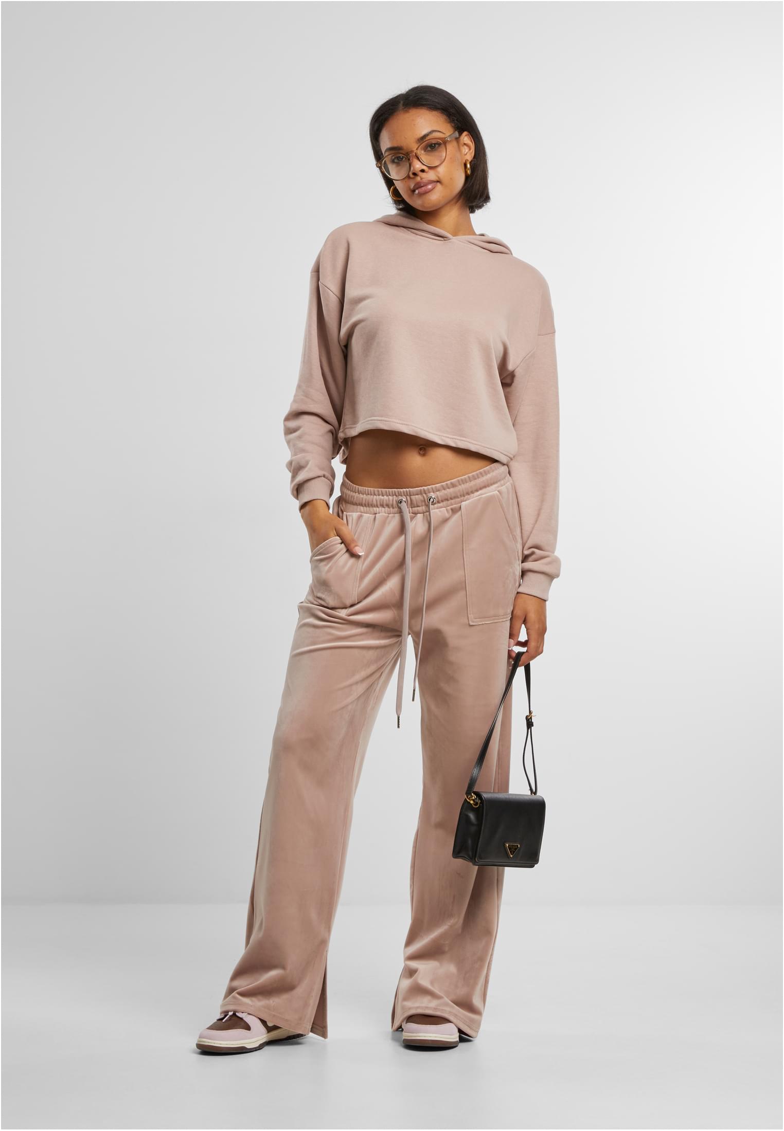 UC Oversized Cropped Light Terry Hoodie - workoutbrands.com