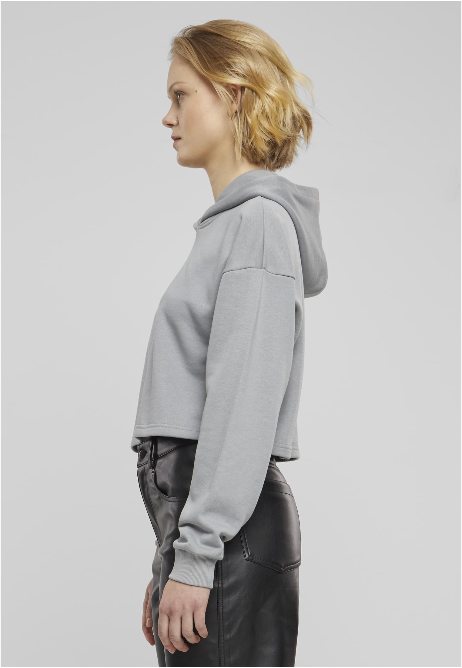 UC Oversized Cropped Light Terry Hoodie - workoutbrands.com