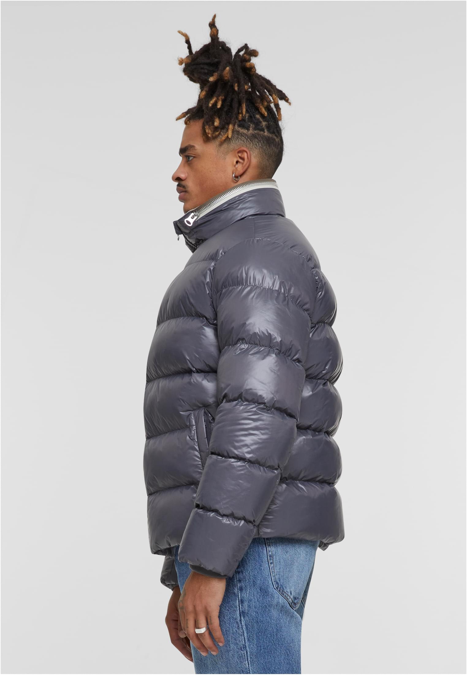 UC Recycled Zip neck Puffer Jacket - workoutbrands.com
