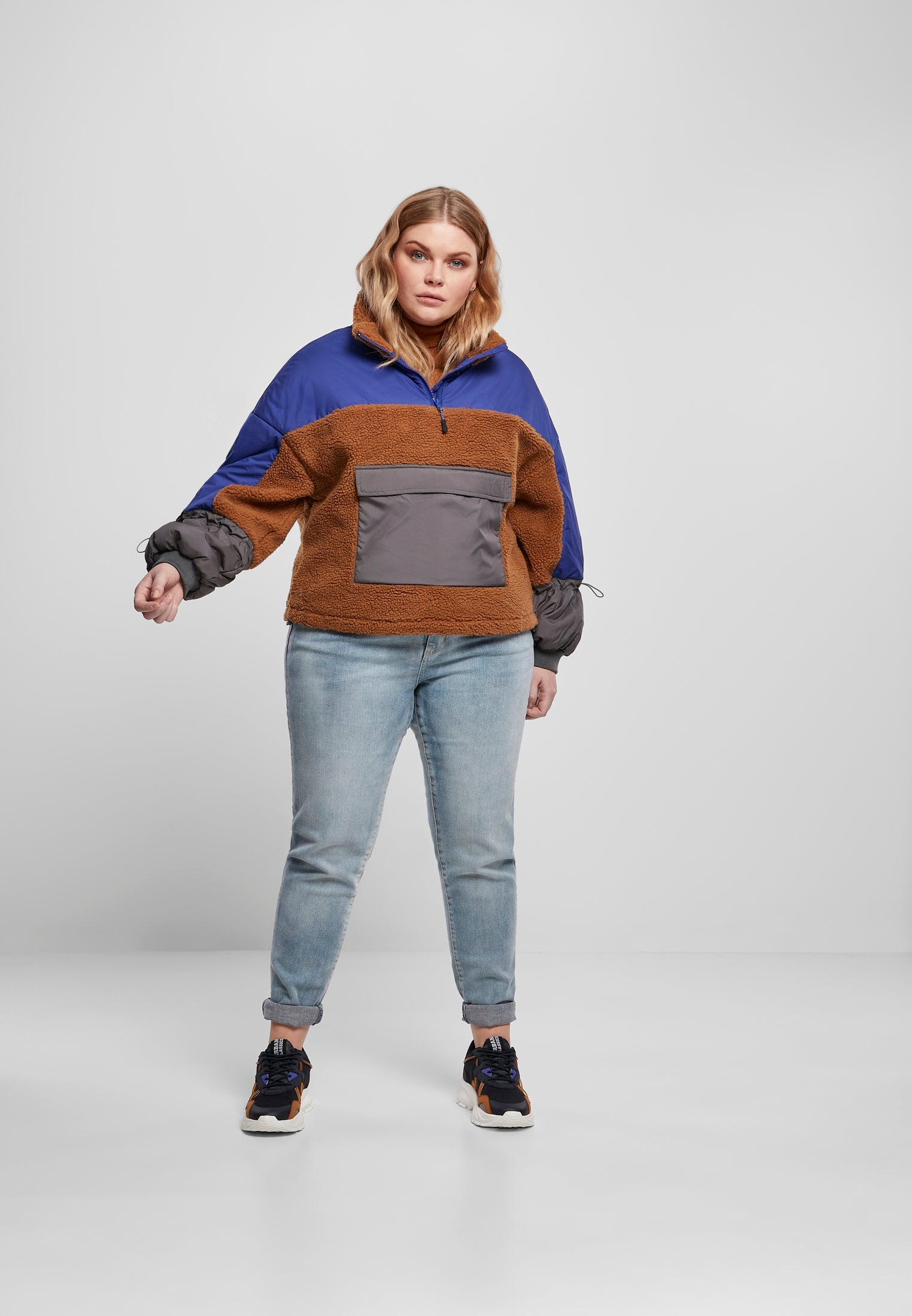 UC Sherpa 3-Tone Pull Over Jacket - workoutbrands.com