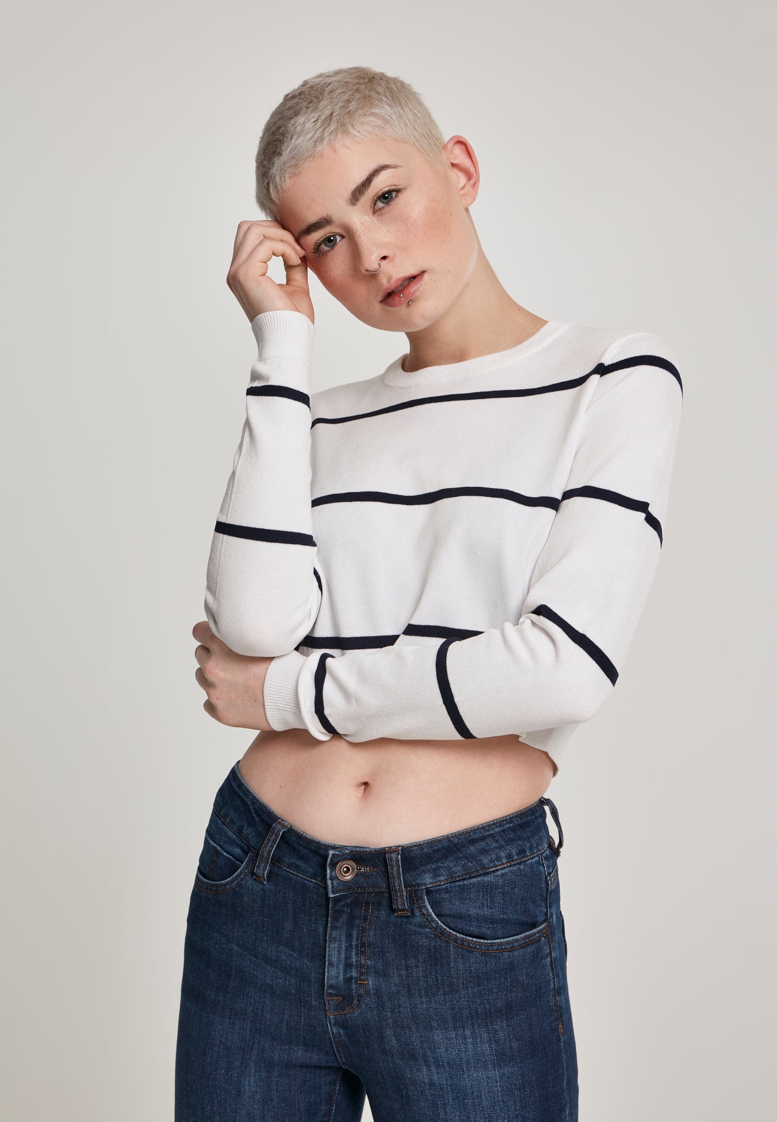 UC Short Striped Sweater - workoutbrands.com