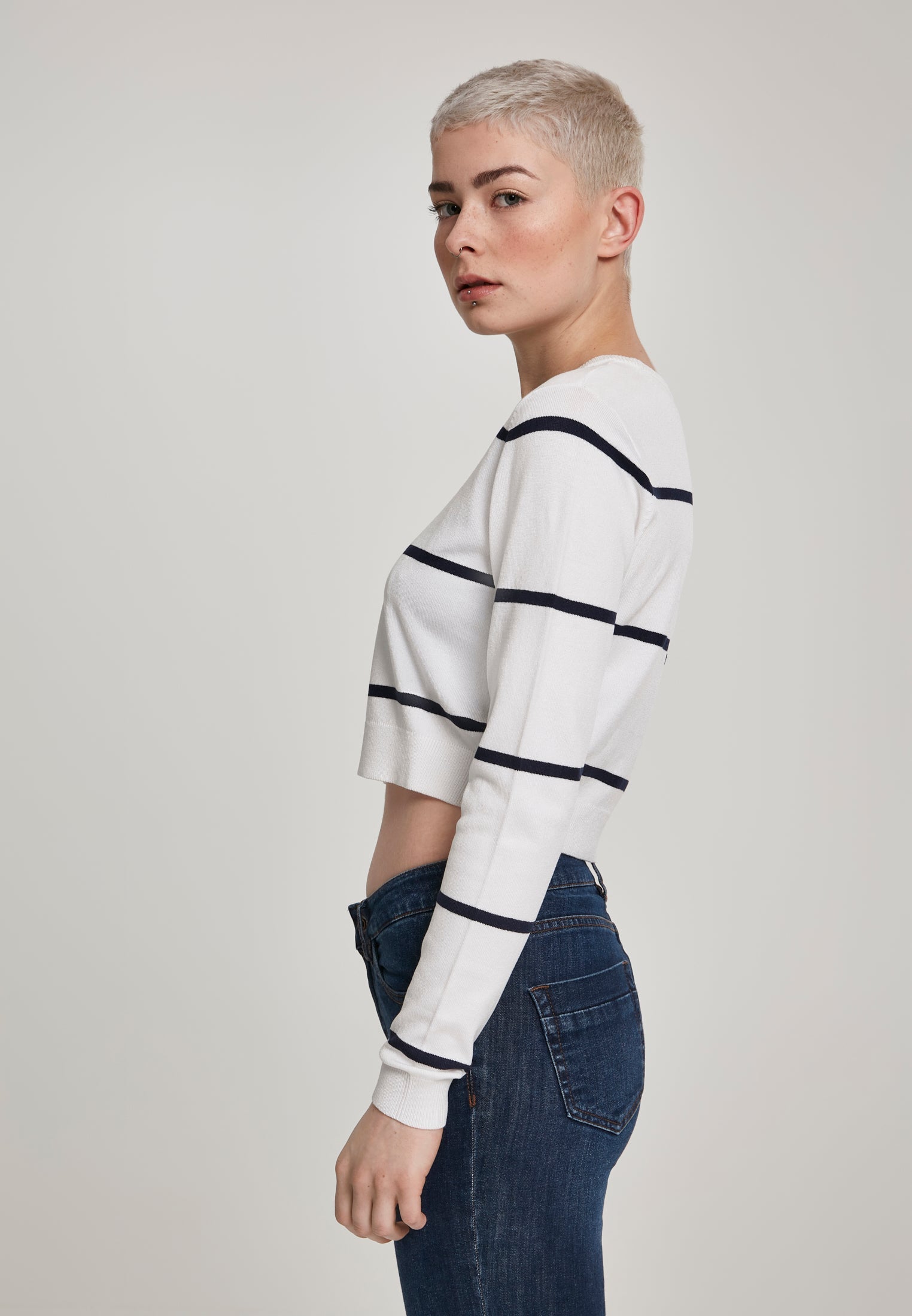 UC Short Striped Sweater - workoutbrands.com