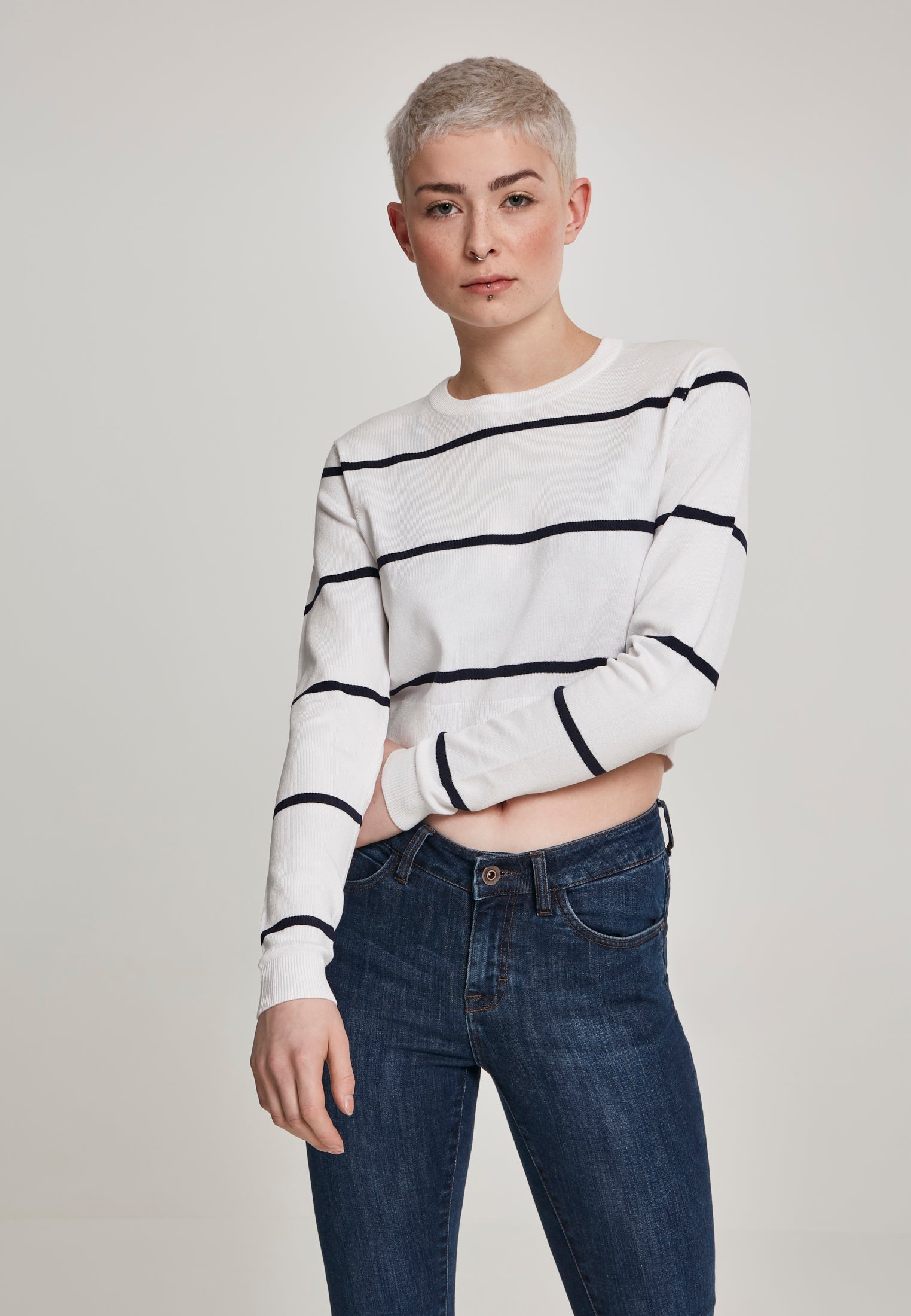 UC Short Striped Sweater - workoutbrands.com