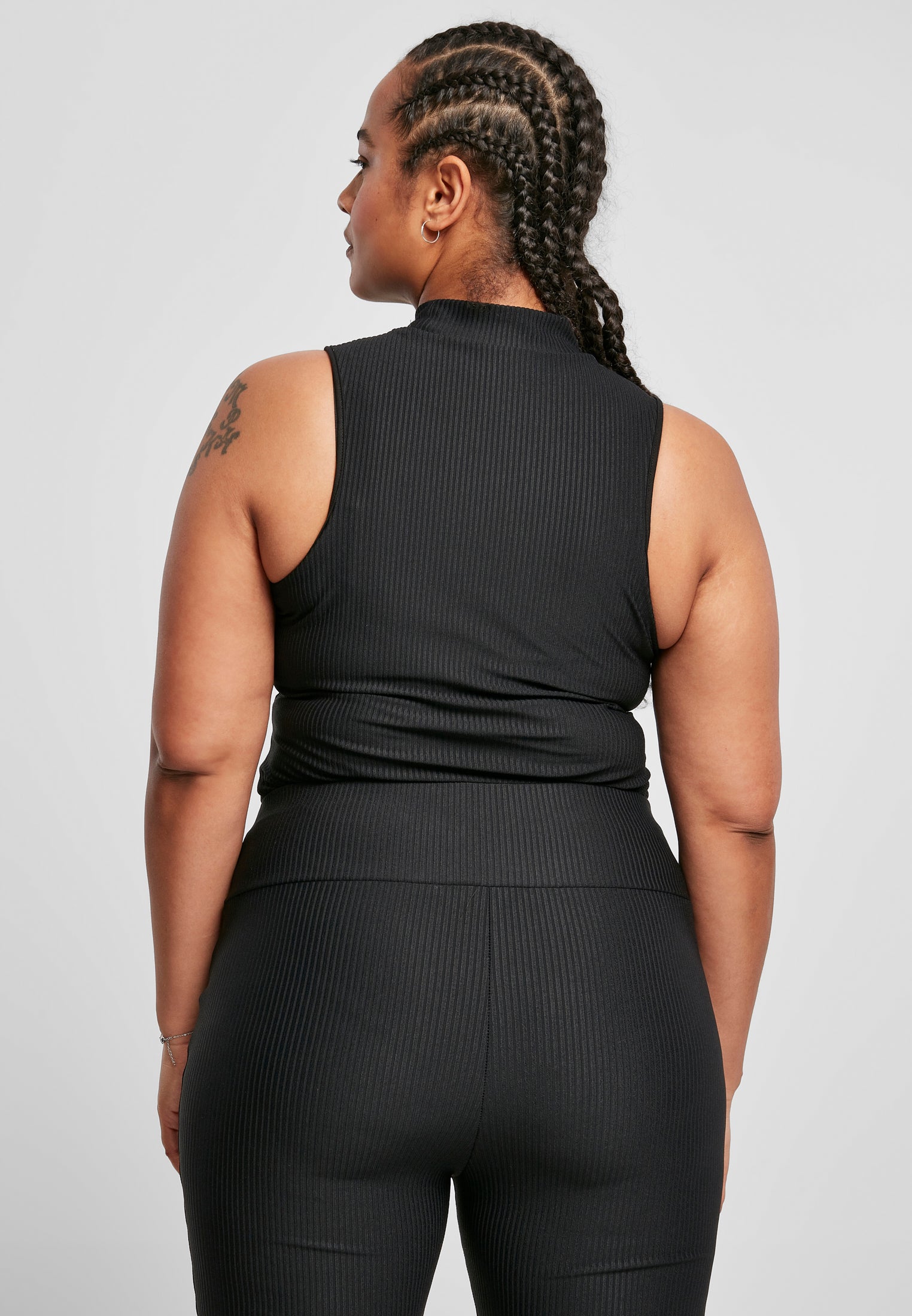 UC Sleeveless Rib Turtleneck Body - workoutbrands.com