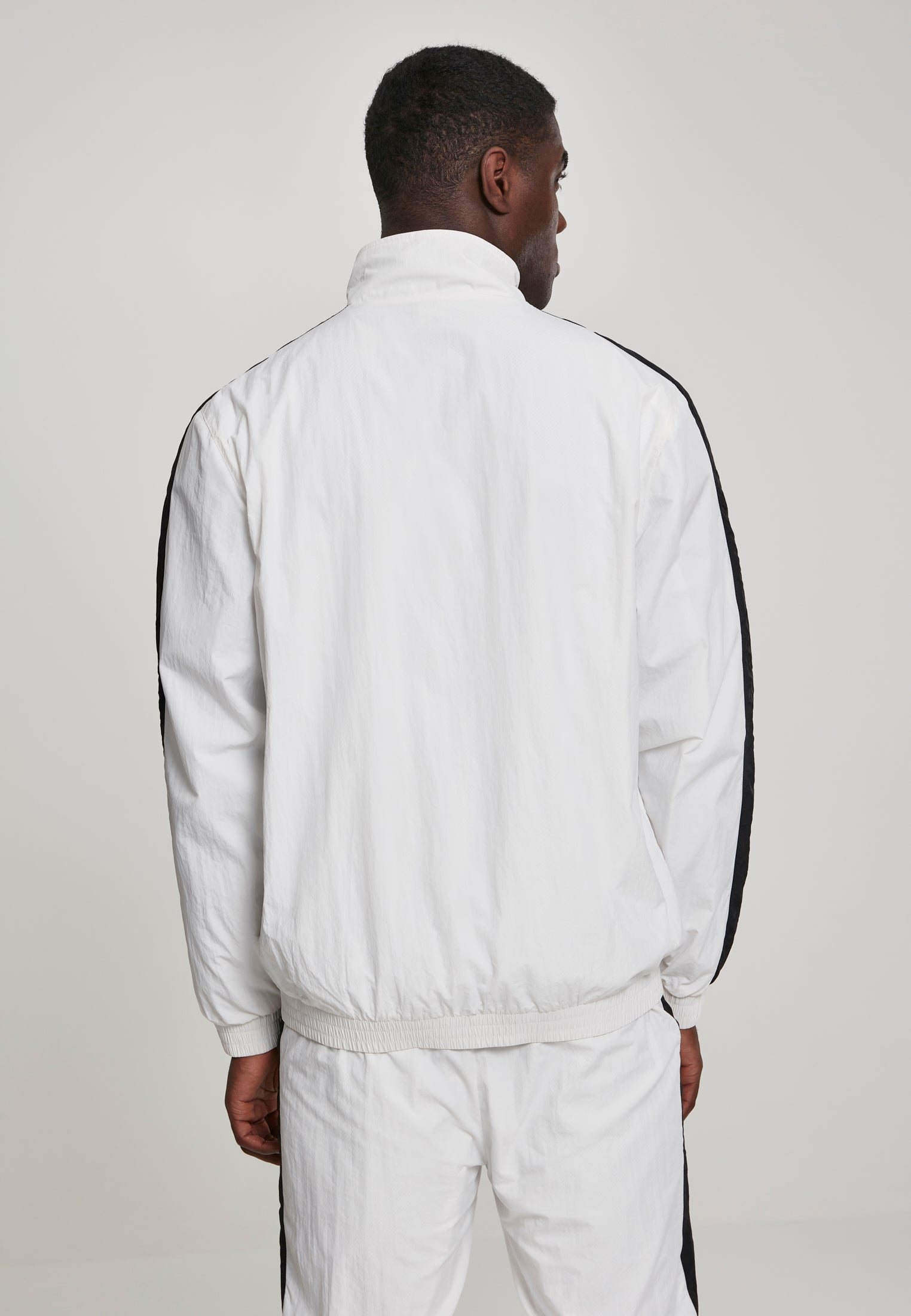 UC Striped Sleeve Crinkle Track Jacket - workoutbrands.com