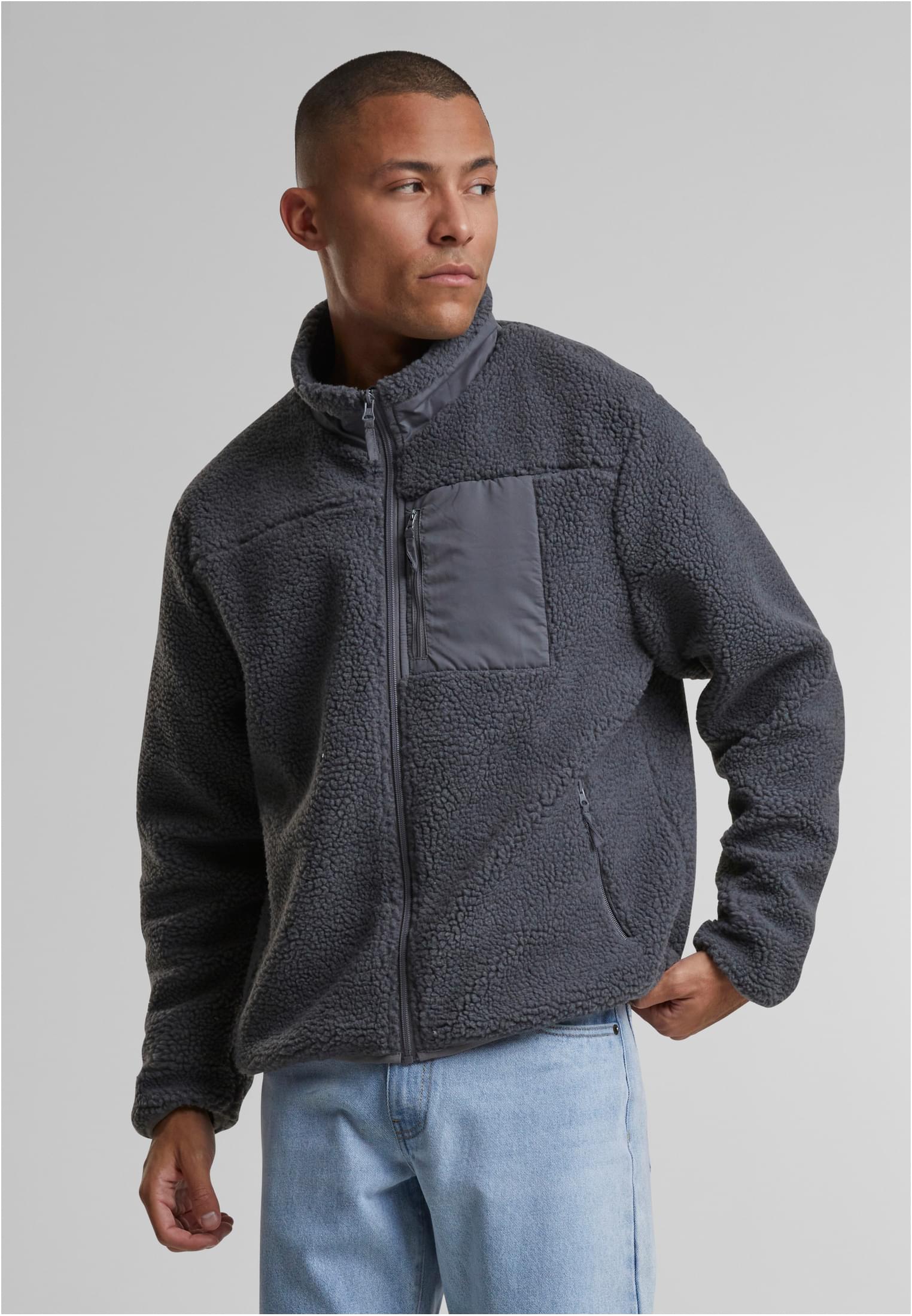 UC Teddy Jacket With Stand Up Collar - workoutbrands.com