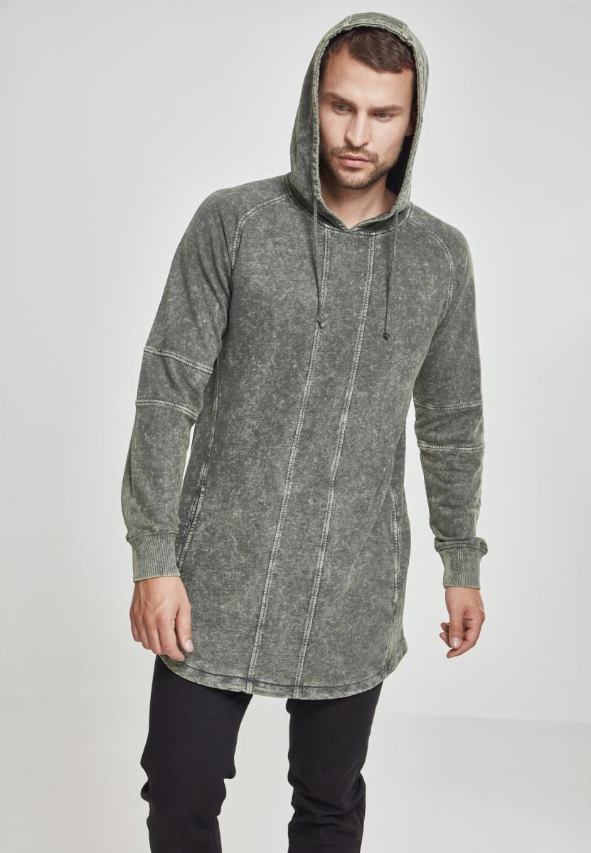 UC Terry Acid Washed Long Shaped Hoody - workoutbrands.com