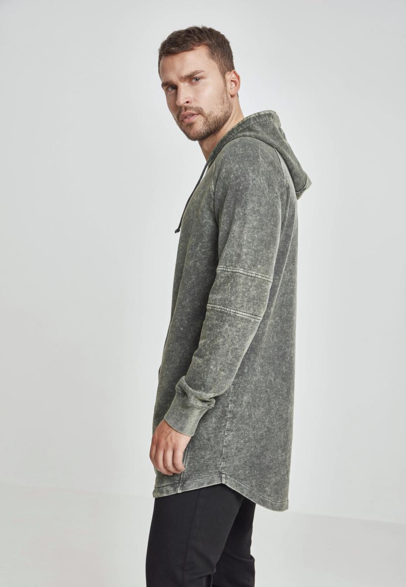 UC Terry Acid Washed Long Shaped Hoody - workoutbrands.com