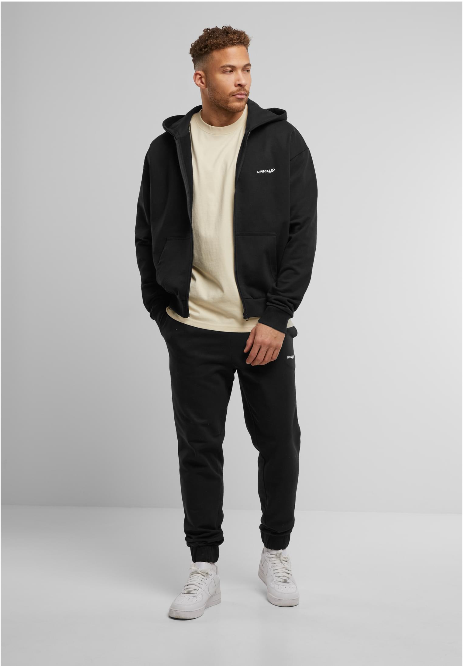 Felpa con cappuccio e zip oversize MT Upscale Core EMB