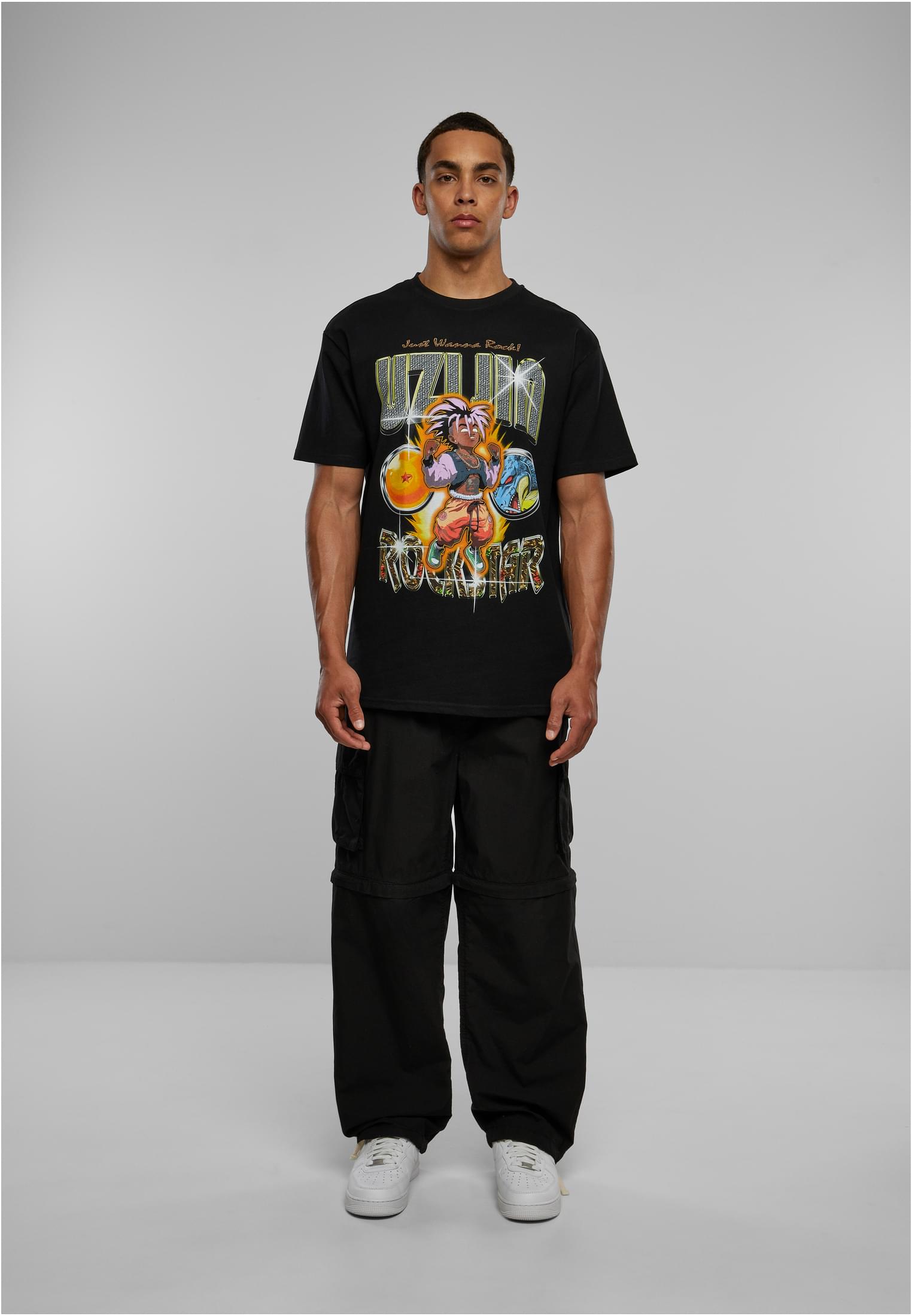 UZIJIN Heavy Oversize Tee black XXL - workoutbrands.com