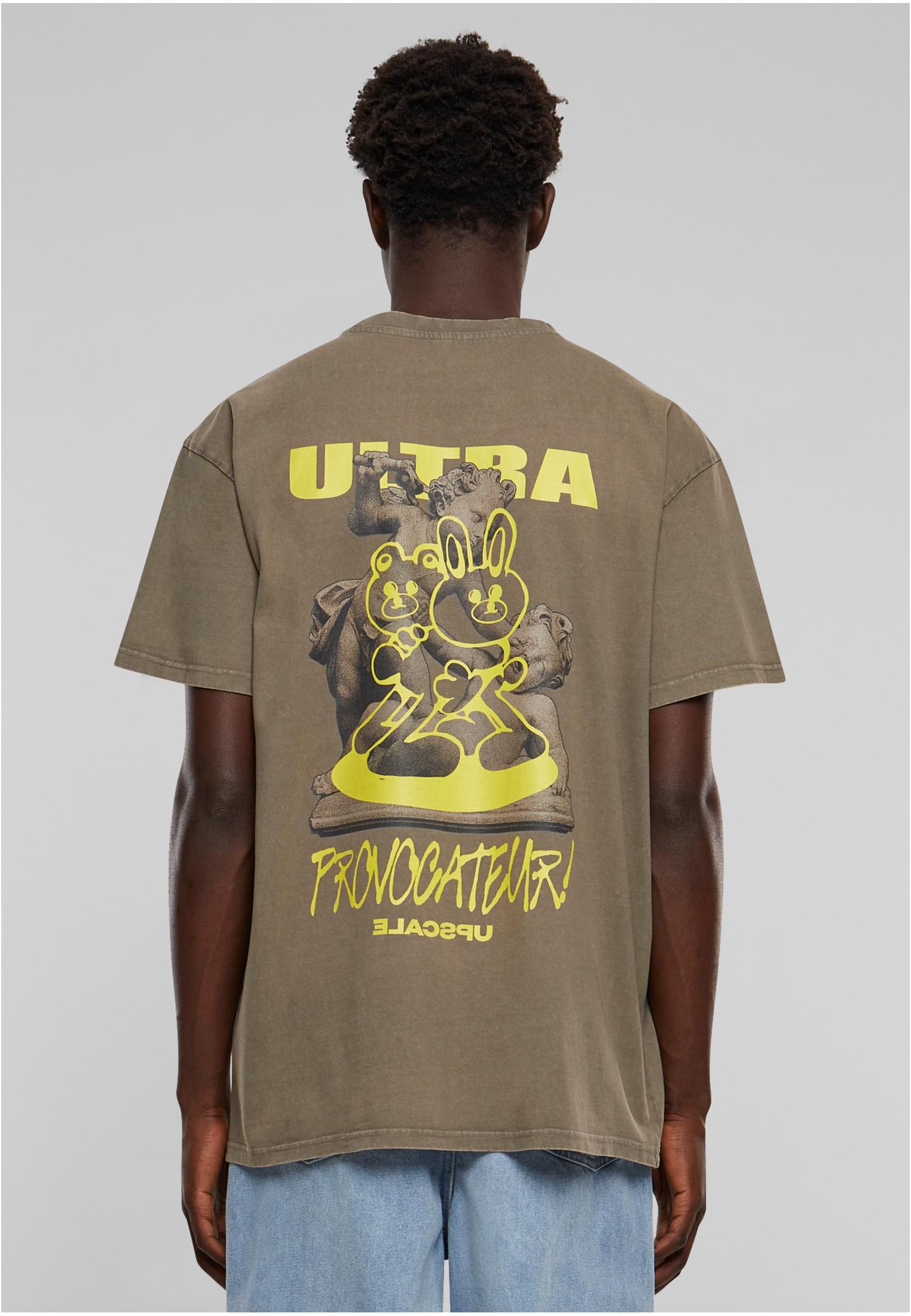 Ultraprovocateur Acid Heavy Oversize Tee darkkhaki XXL - workoutbrands.com