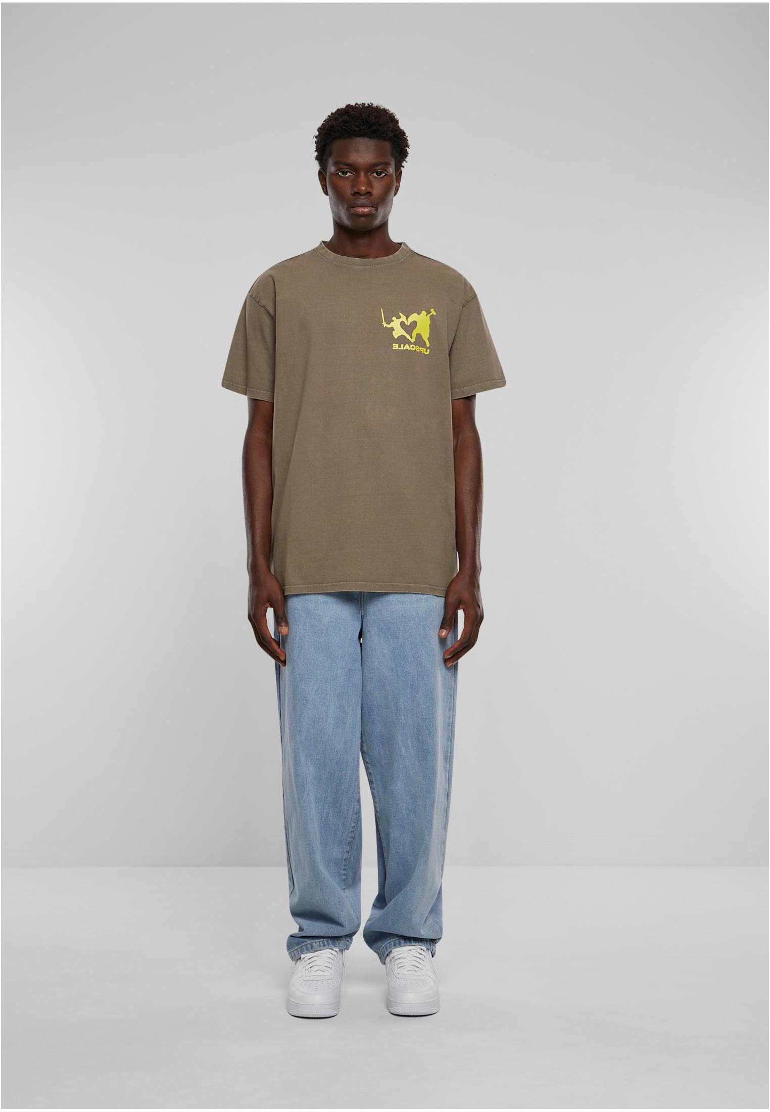 Ultraprovocateur Acid Heavy Oversize Tee darkkhaki XXL - workoutbrands.com