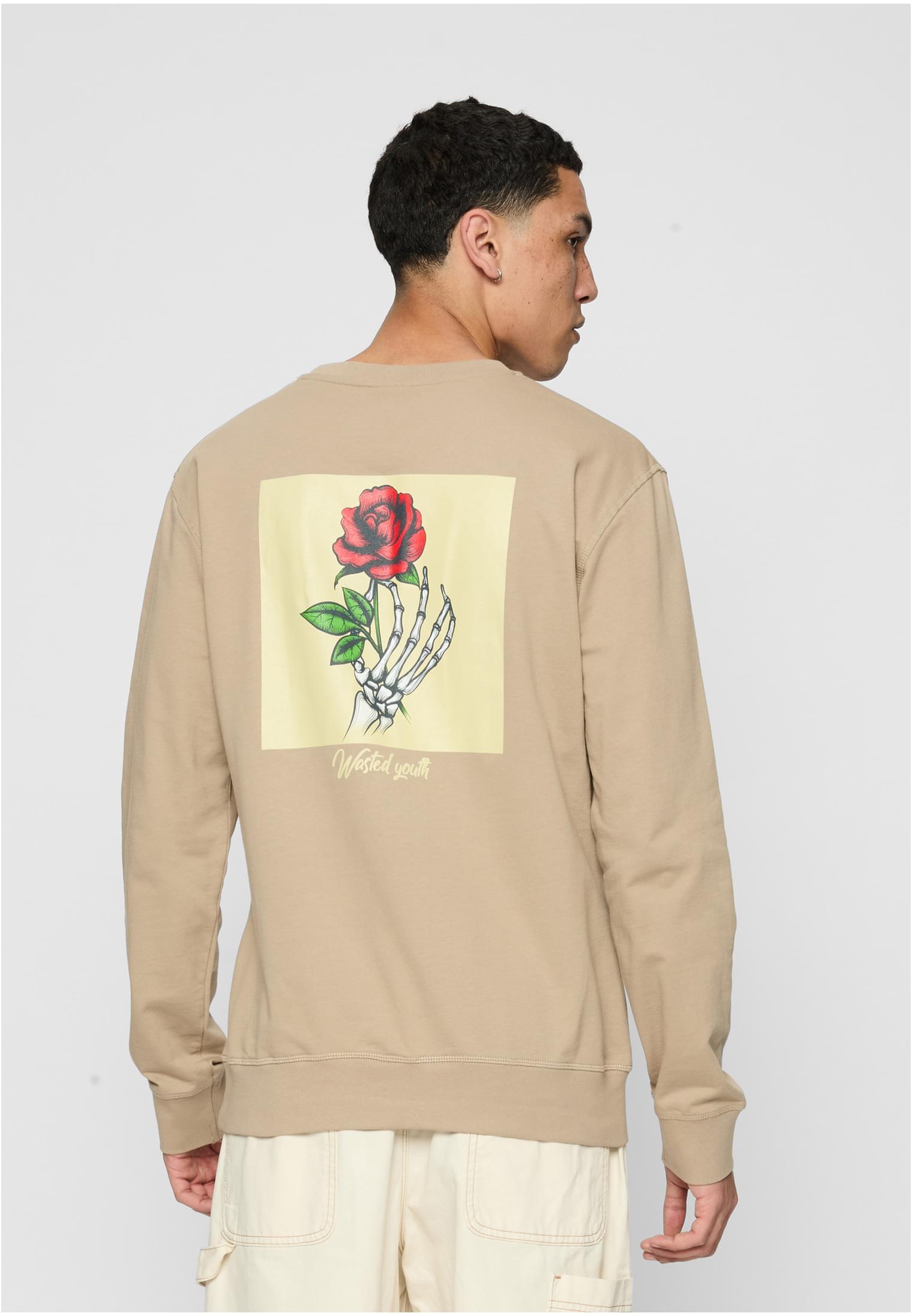 Wasted Youth Crewneck darksand XS - workoutbrands.com