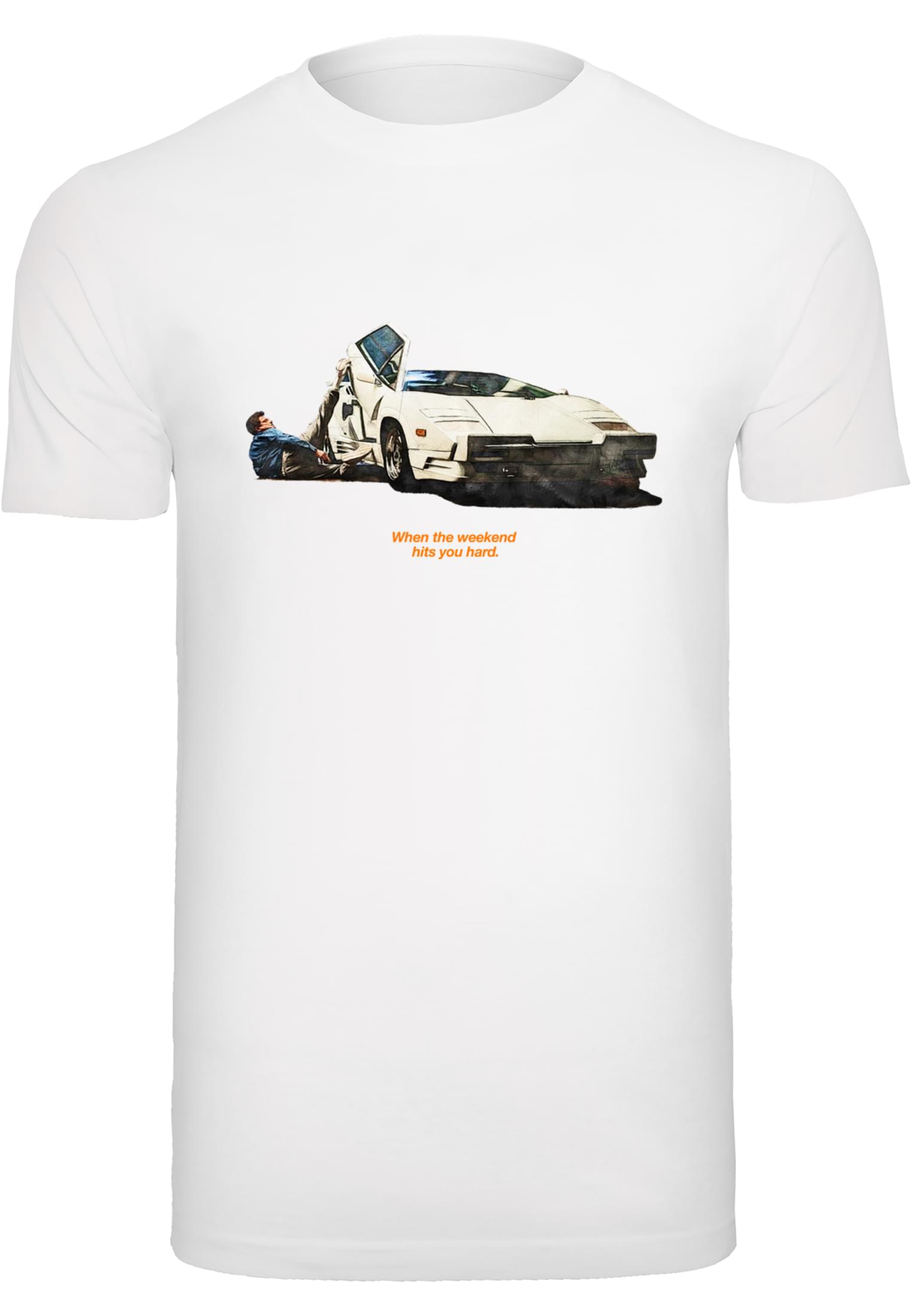 Weekend Wolf Tee white XXL - workoutbrands.com