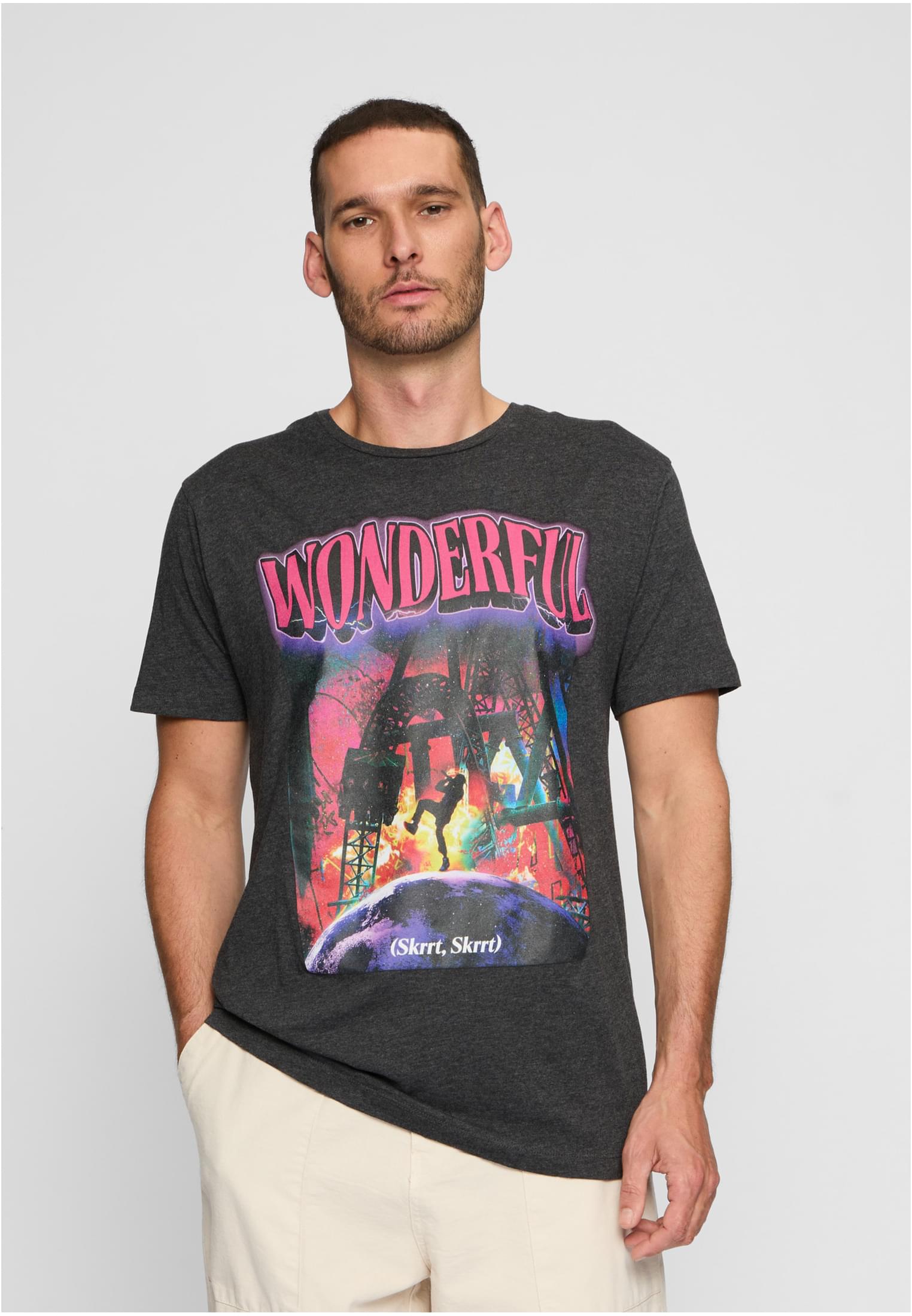 Wonderful Tee heather grey XS - workoutbrands.com