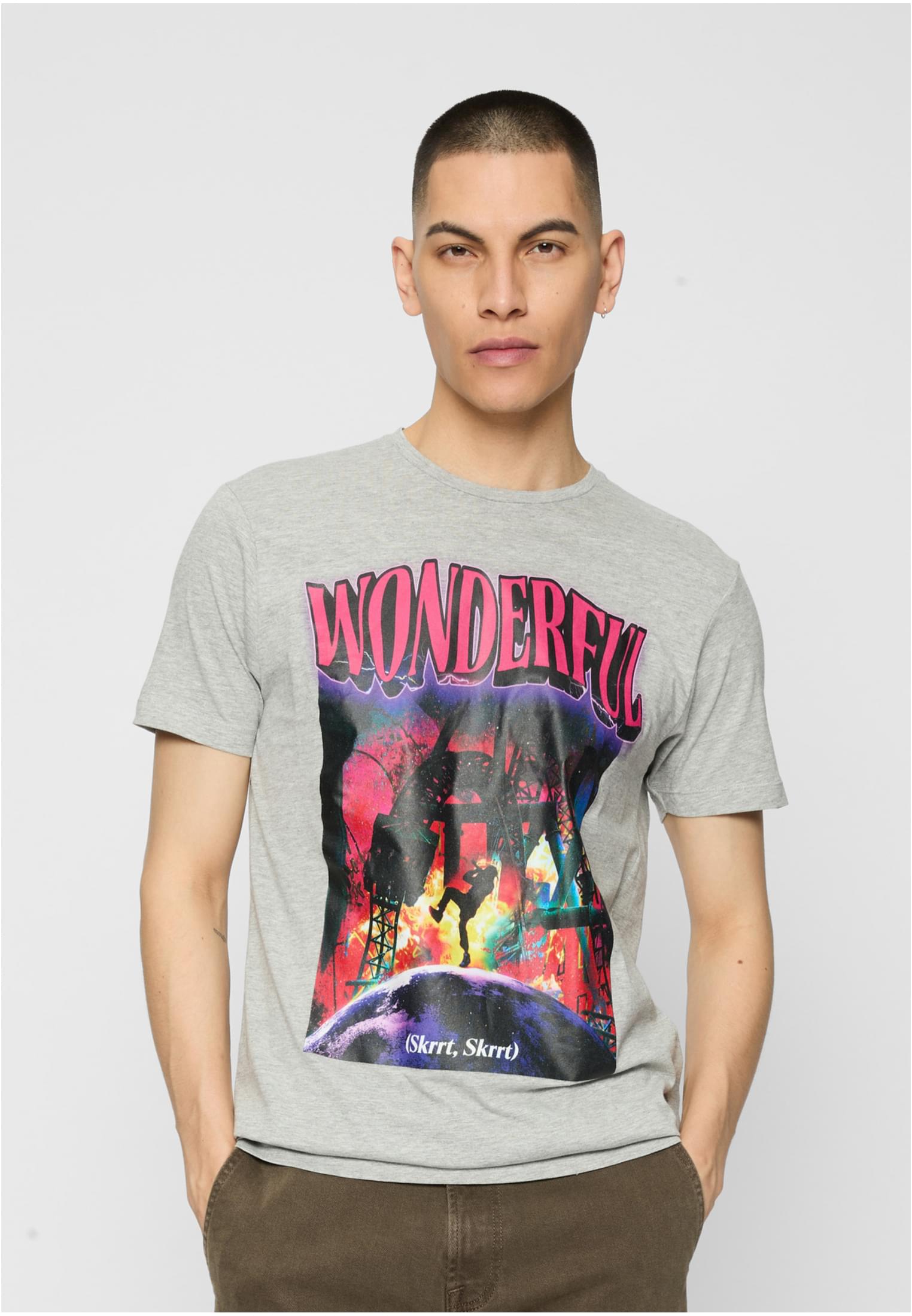 Wonderful Tee heather grey XS - workoutbrands.com