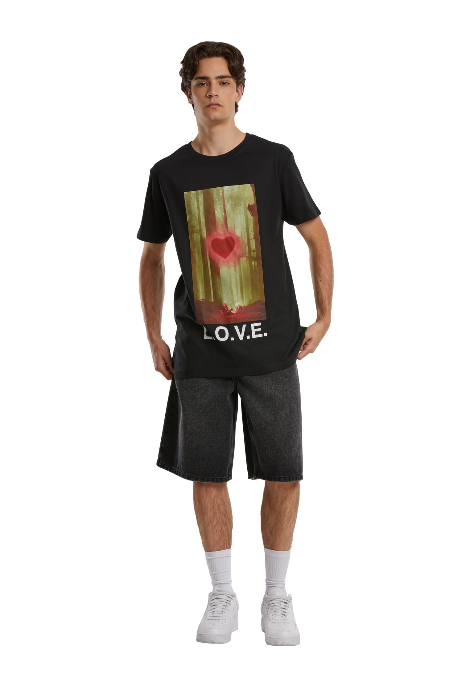 Wood Love Tee black XXL - workoutbrands.com