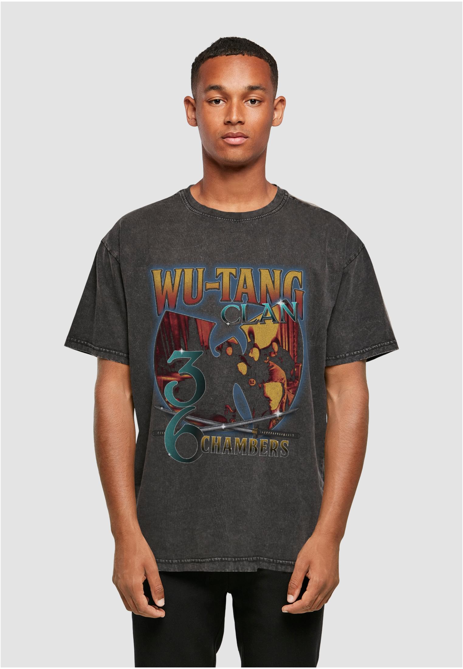 Wu Tang 36 Chambers Acid Was oversize Tee black XXL - workoutbrands.com