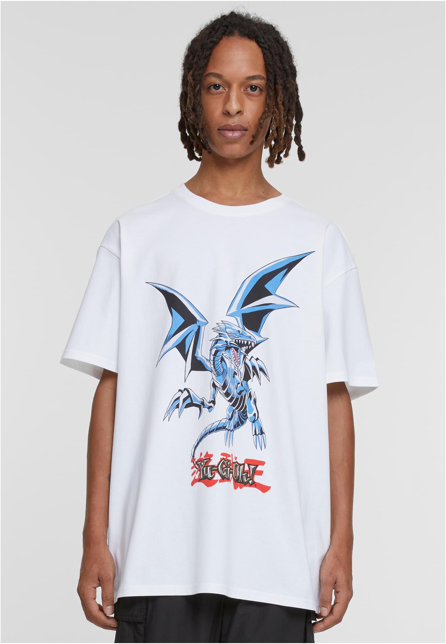 Yu-Ghi-Oh Blue Eyes White Dragon Heavy Oversize Tee white XXL - workoutbrands.com