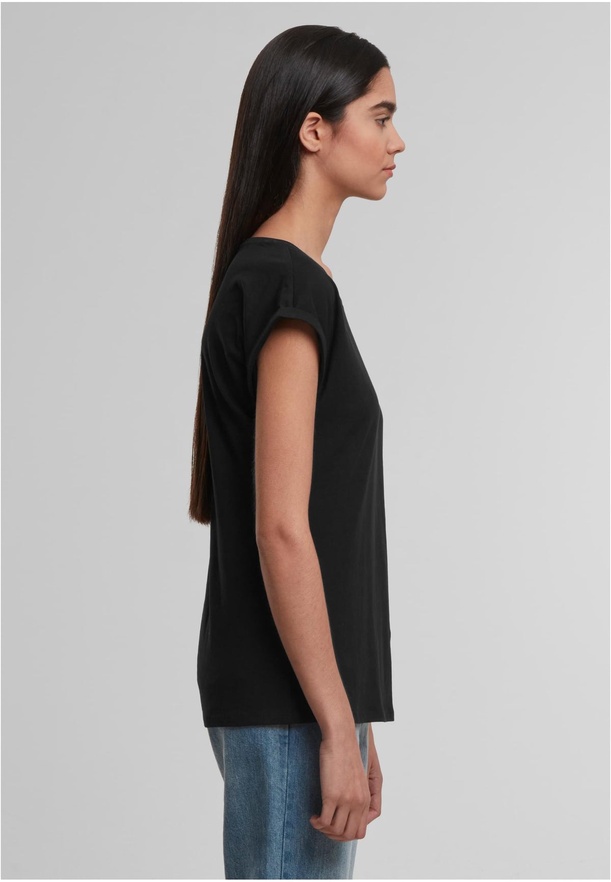 Ladies Regular Extended Shoulder Tee - workoutbrands.com