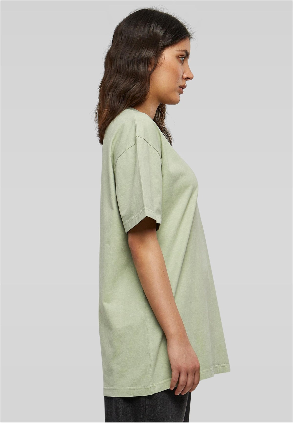 Ladies Oversized Acid Wash Tee - workoutbrands.com