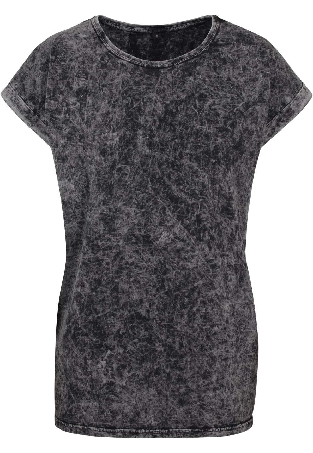 Ladies Acid Washed Extended Shoulder Tee - workoutbrands.com