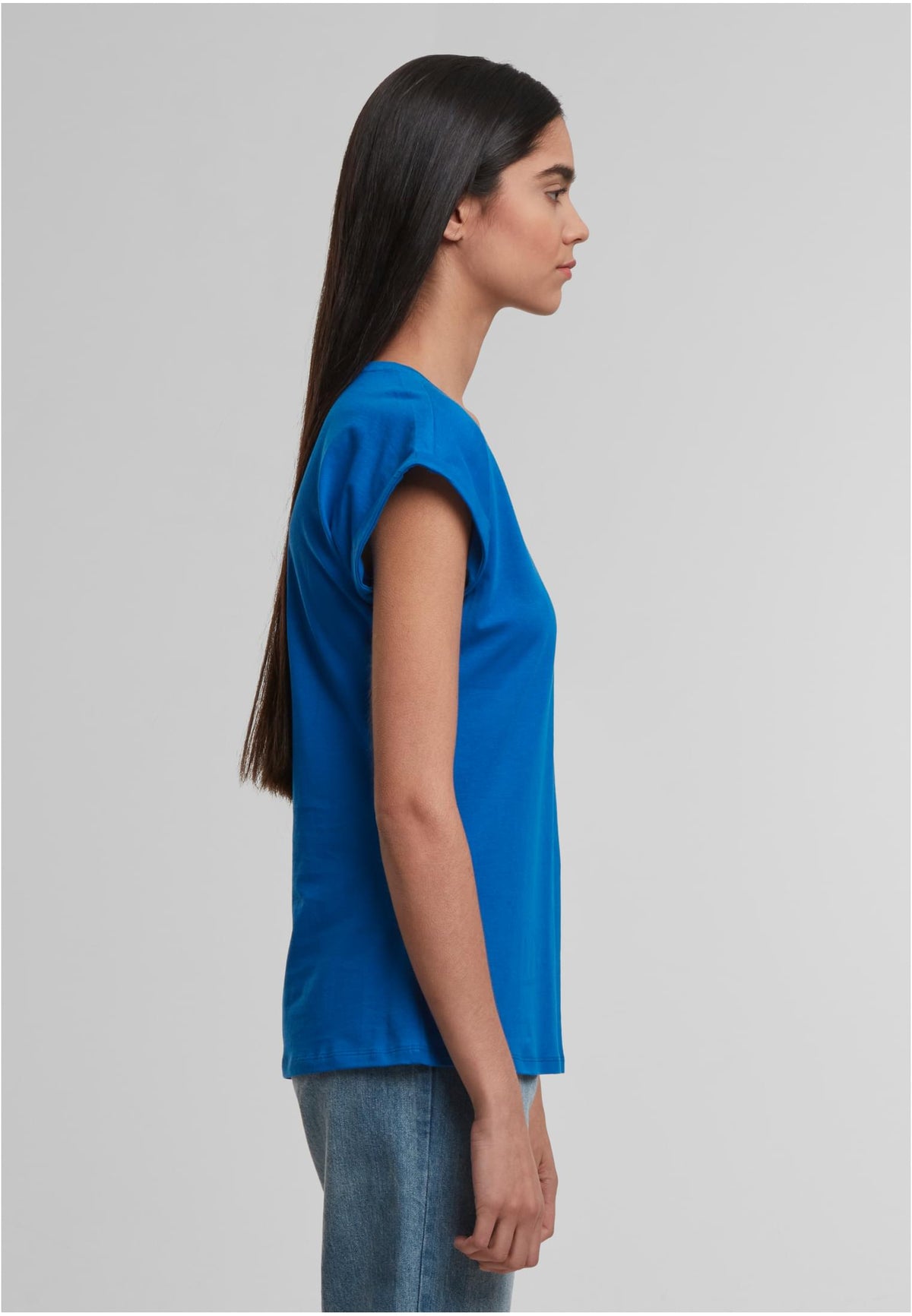 Ladies Regular Extended Shoulder Tee - workoutbrands.com