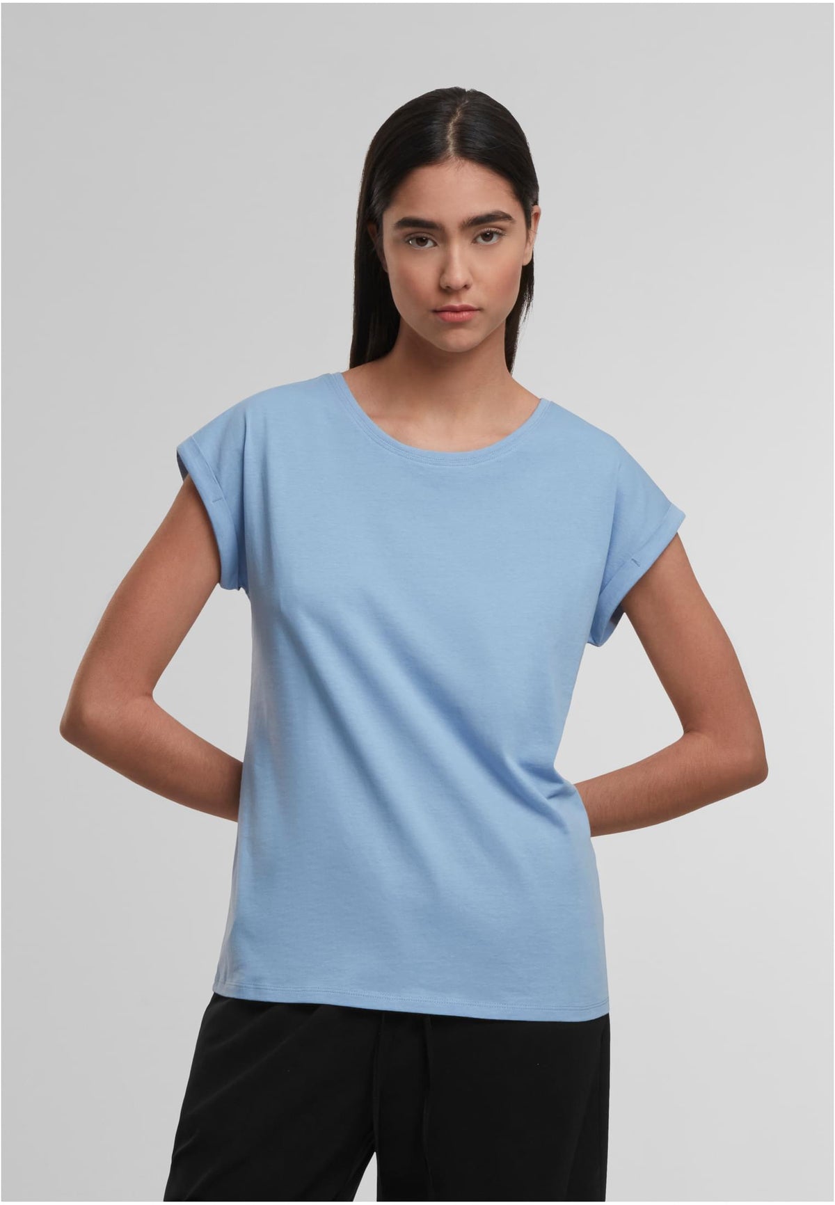 Ladies Regular Extended Shoulder Tee - workoutbrands.com