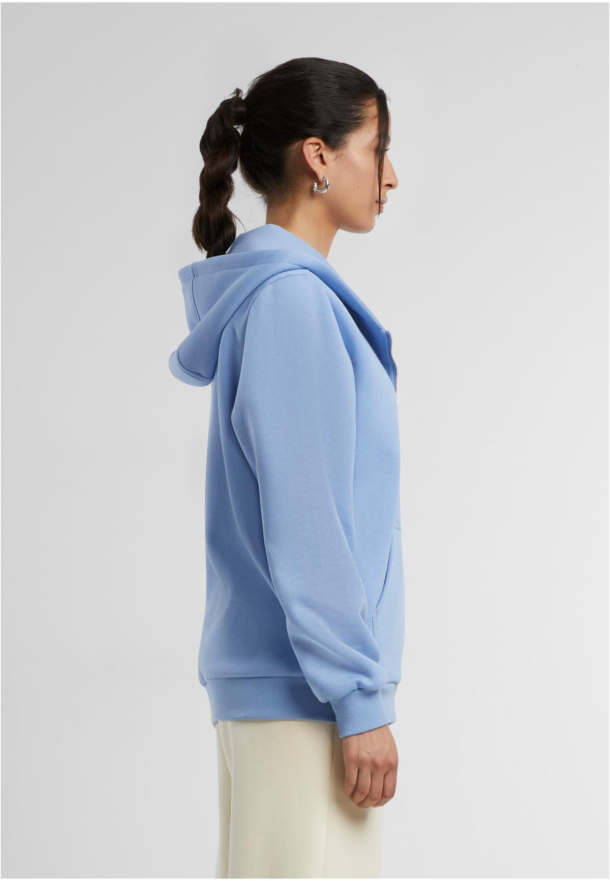 Ladies Fluffy Zip Hoody - workoutbrands.com