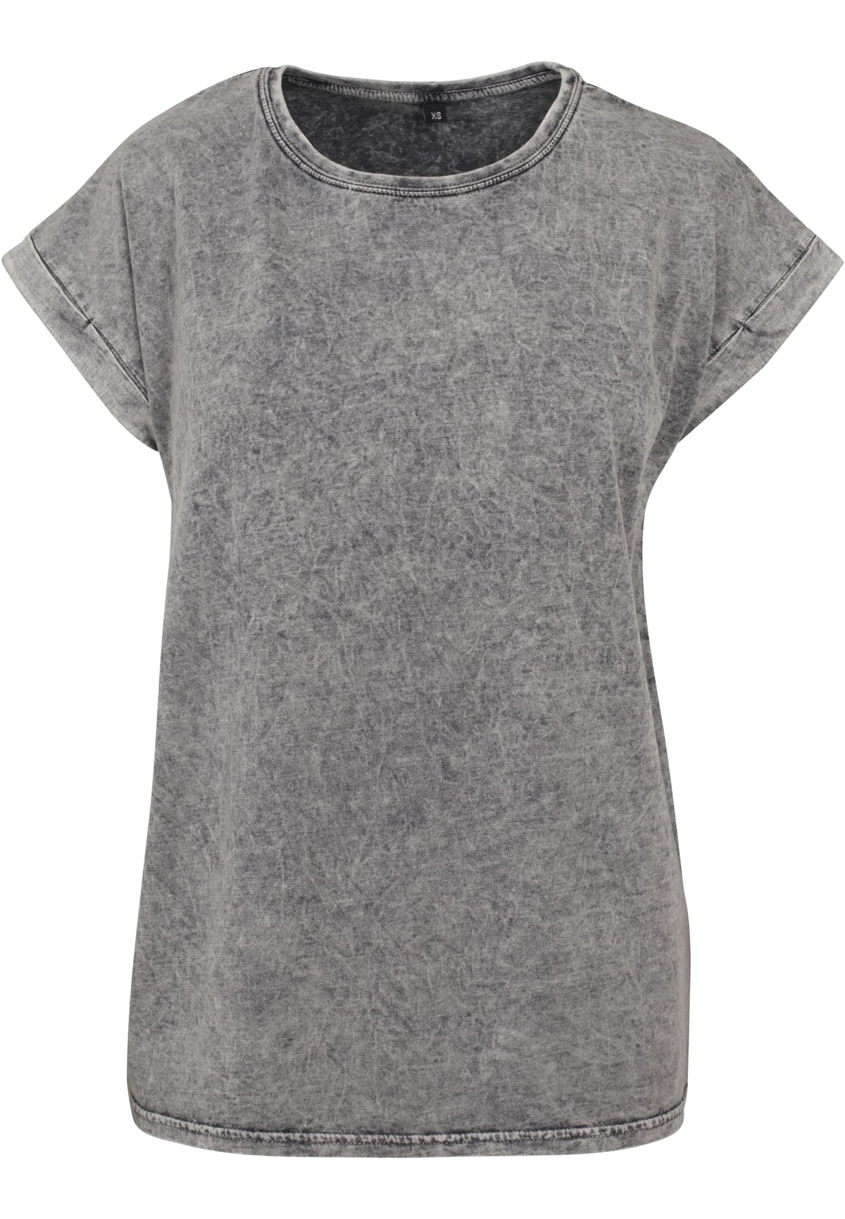 Ladies Acid Washed Extended Shoulder Tee - workoutbrands.com