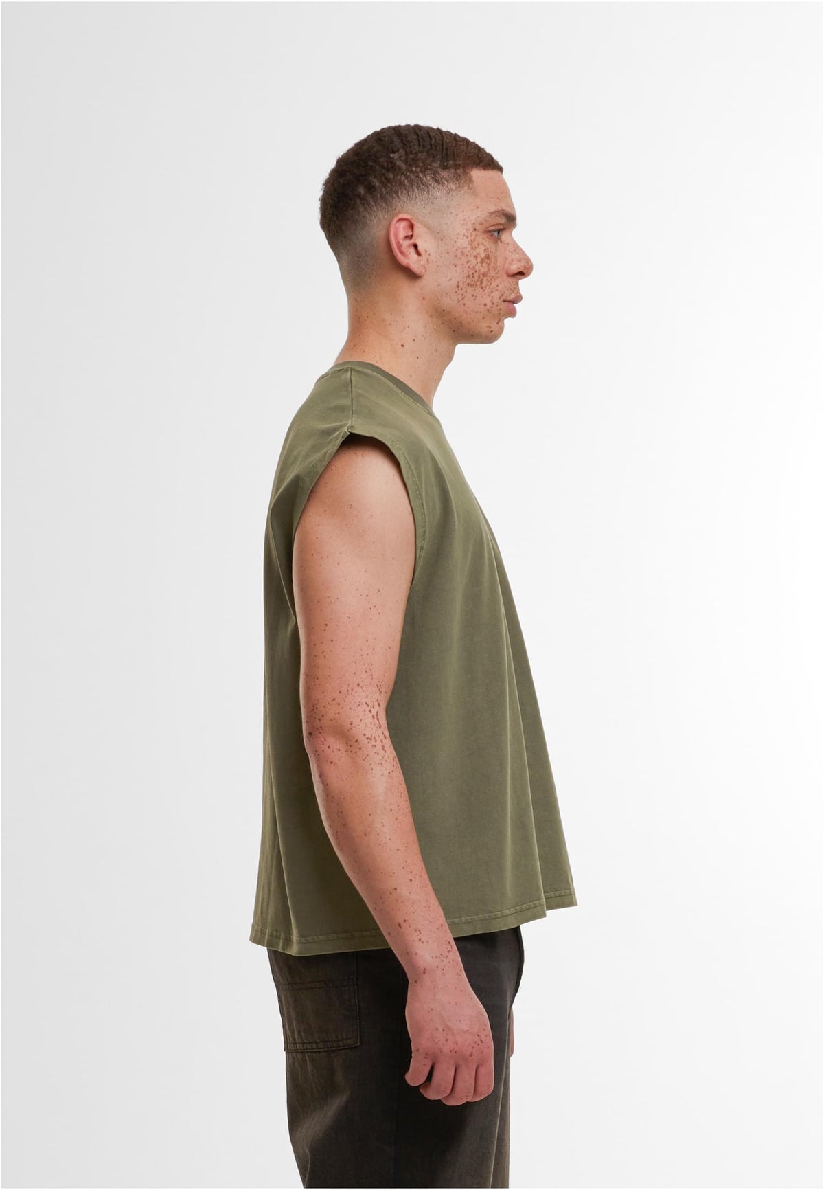 Vintage Cropped Heavy Sleeveless Tee - workoutbrands.com