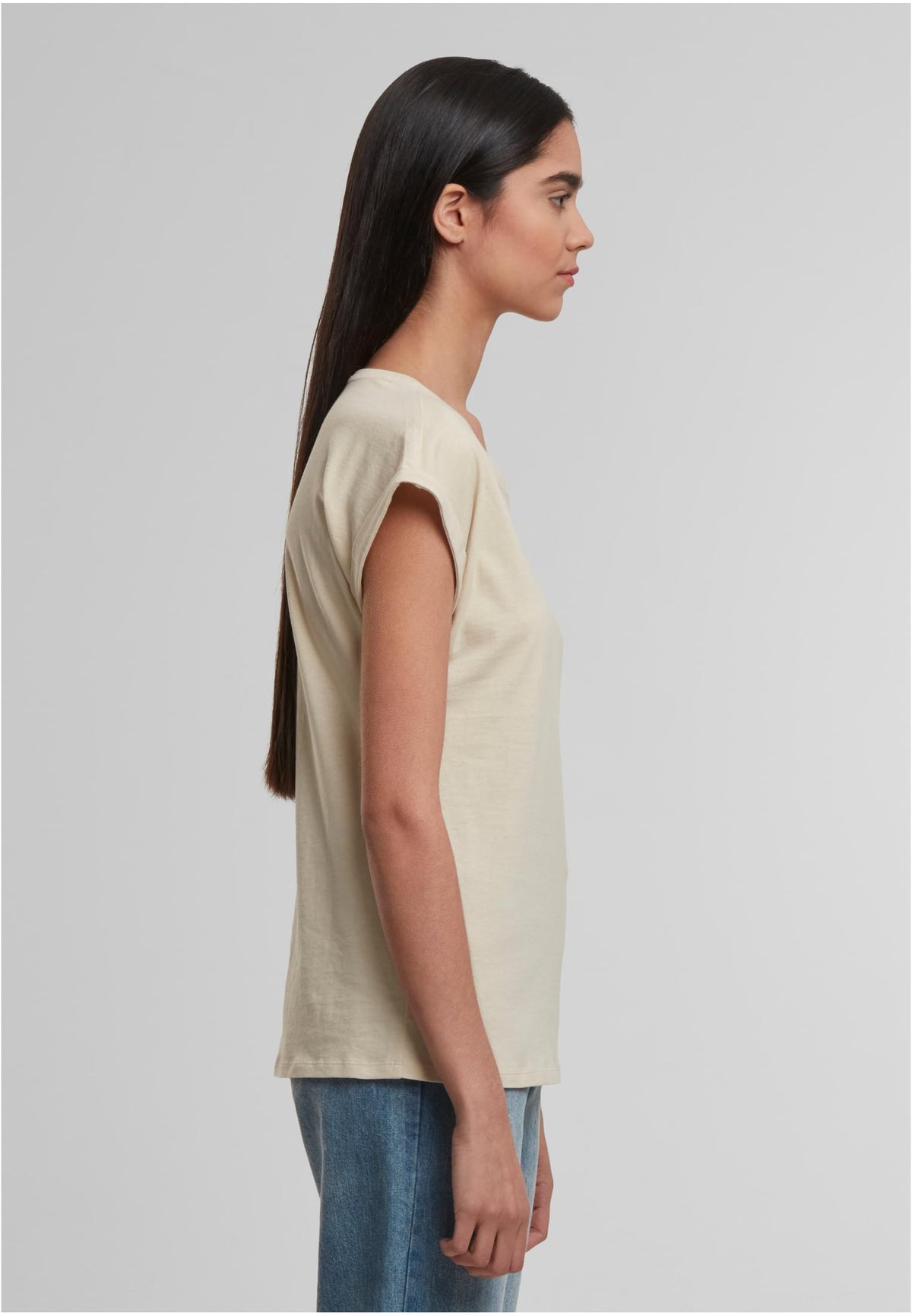 Ladies Regular Extended Shoulder Tee - workoutbrands.com