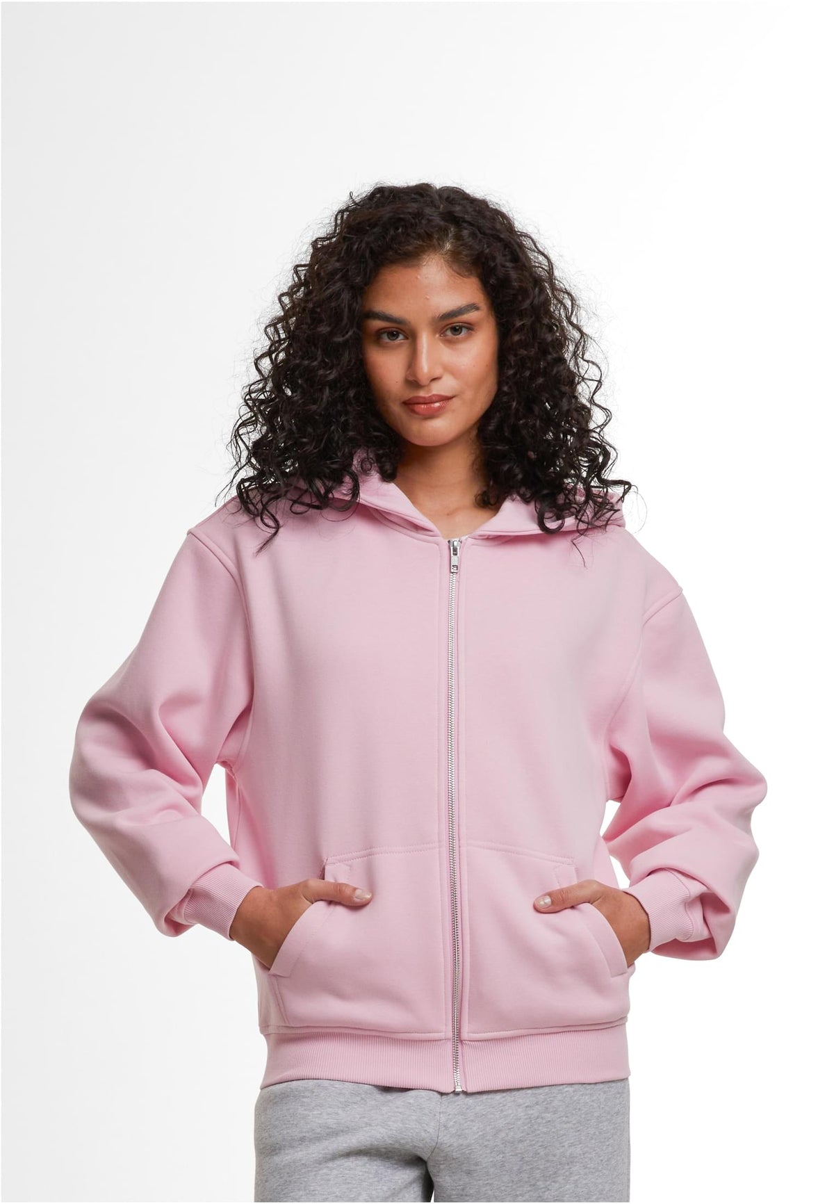 Ladies Loose Fit Zip Hoody - workoutbrands.com