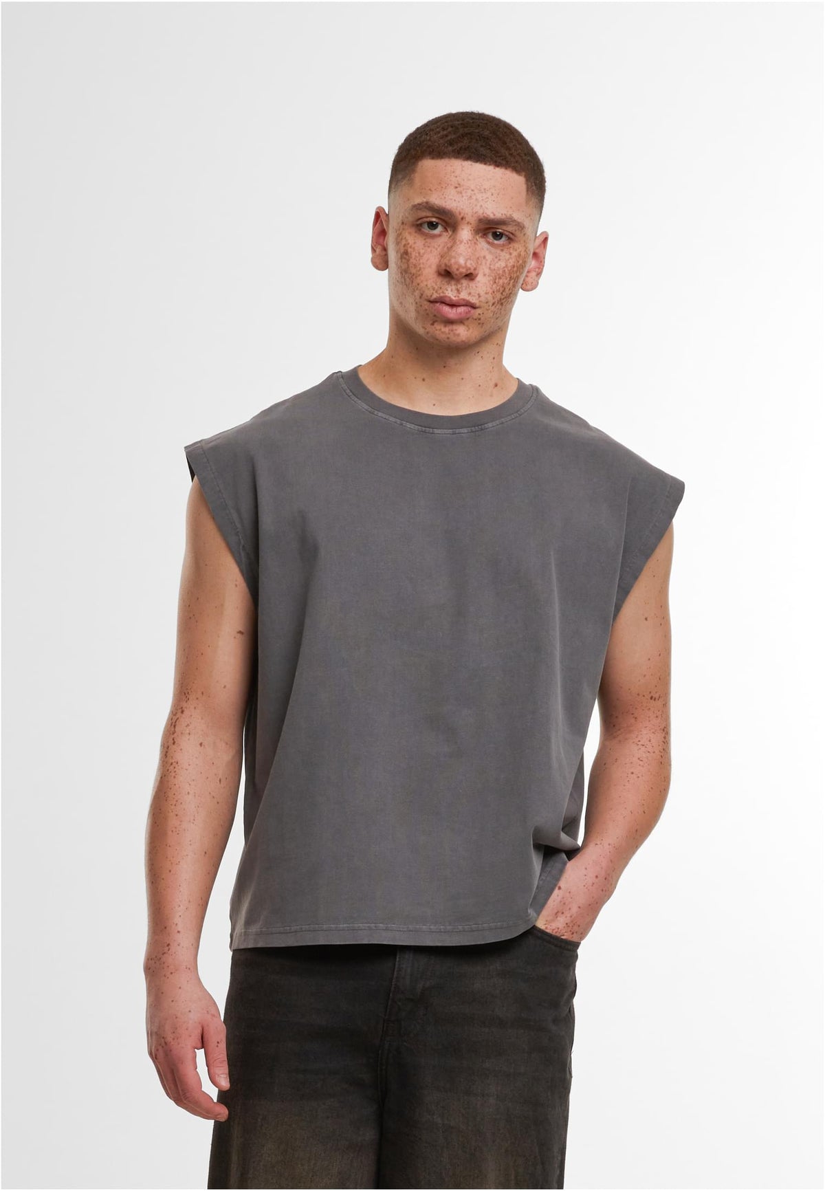 Vintage Cropped Heavy Sleeveless Tee - workoutbrands.com