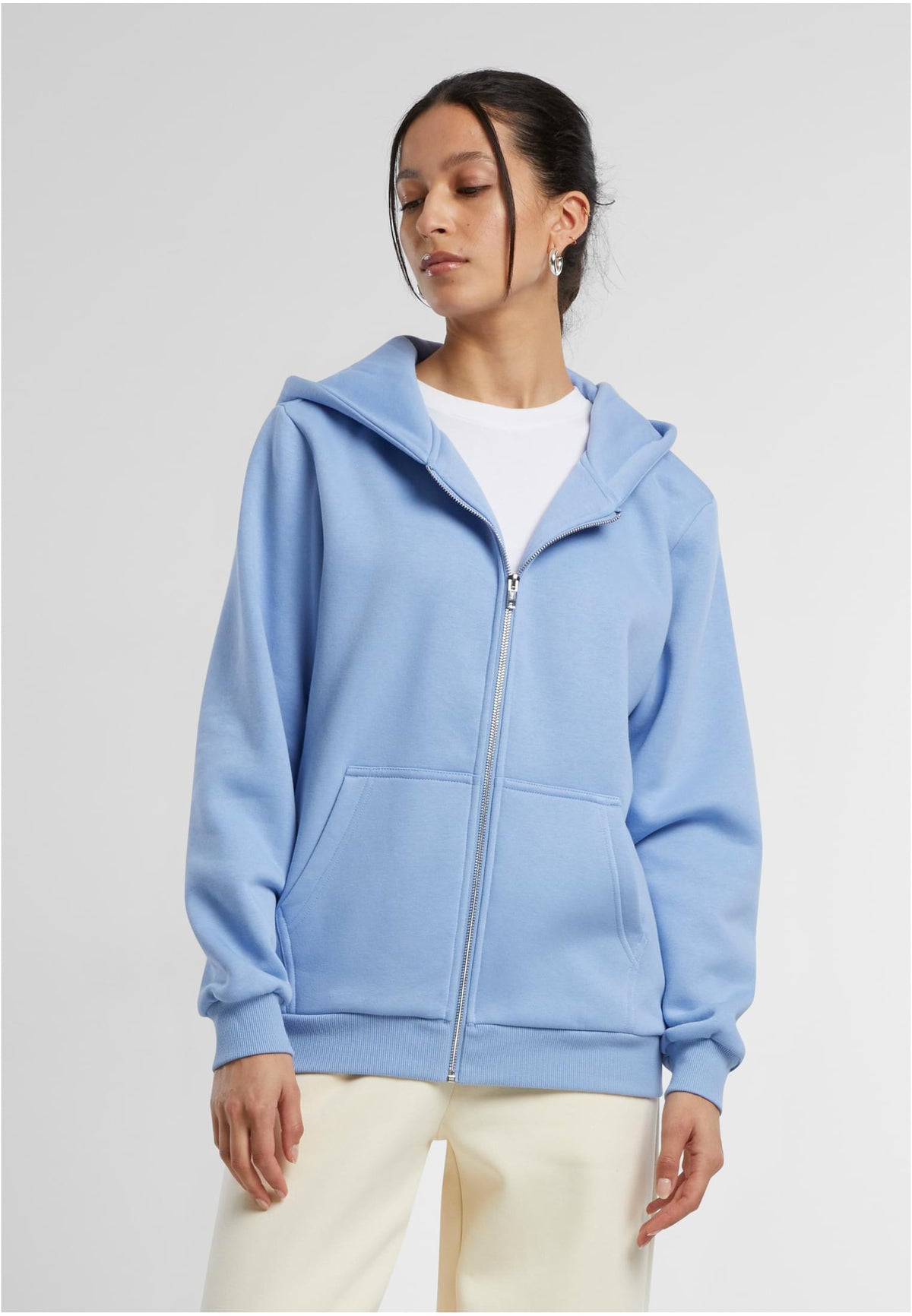 Ladies Fluffy Zip Hoody - workoutbrands.com