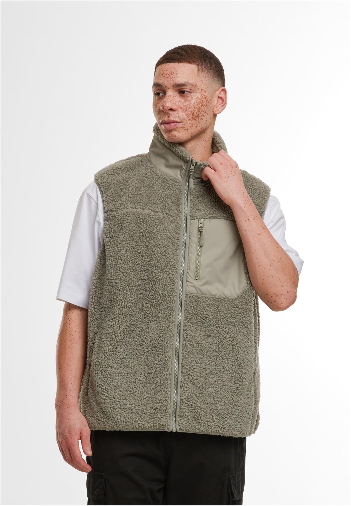 Bonded Sherpa Vest - workoutbrands.com