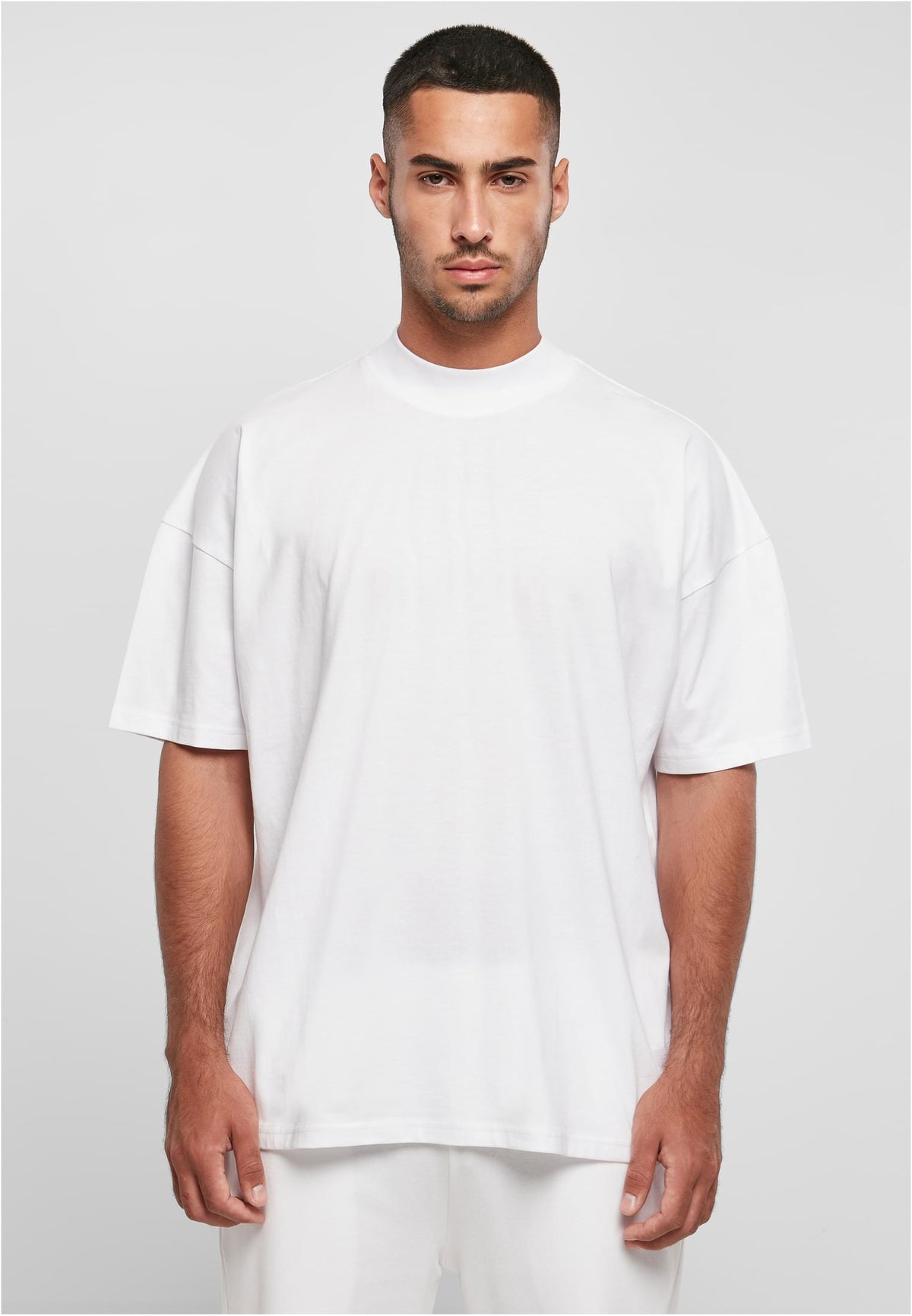Oversized Mock Neck Tee - workoutbrands.com
