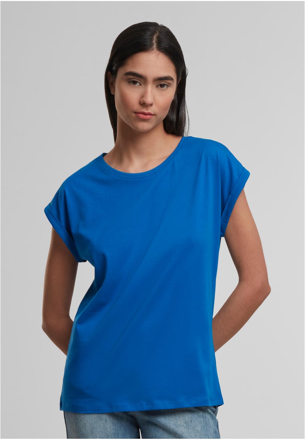 Ladies Regular Extended Shoulder Tee - workoutbrands.com