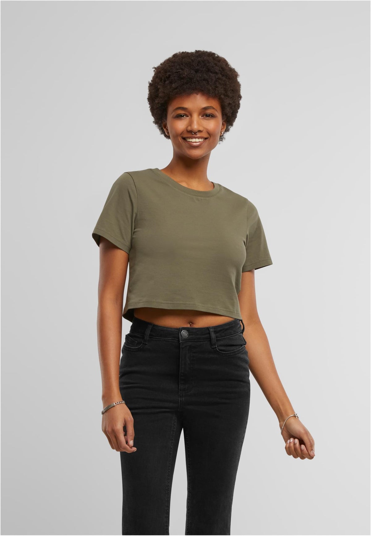 Ladies Cropped Tee - workoutbrands.com