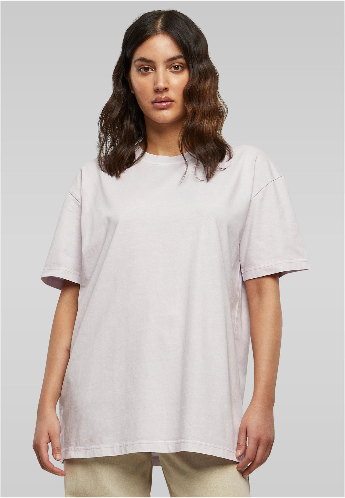 Ladies Oversized Acid Wash Tee - workoutbrands.com