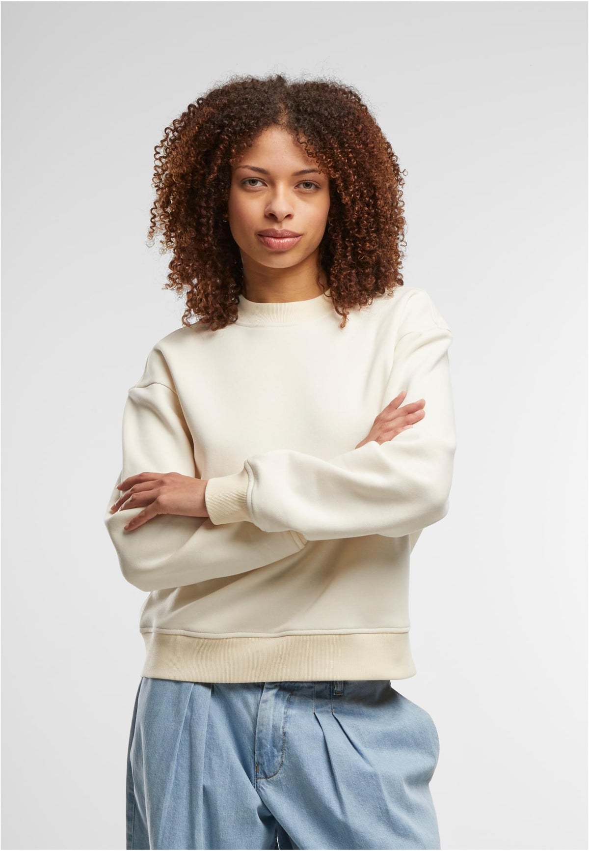 Ladies Oversized Crewneck - workoutbrands.com