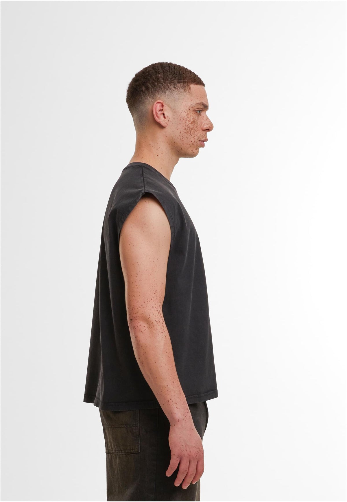 Vintage Cropped Heavy Sleeveless Tee - workoutbrands.com