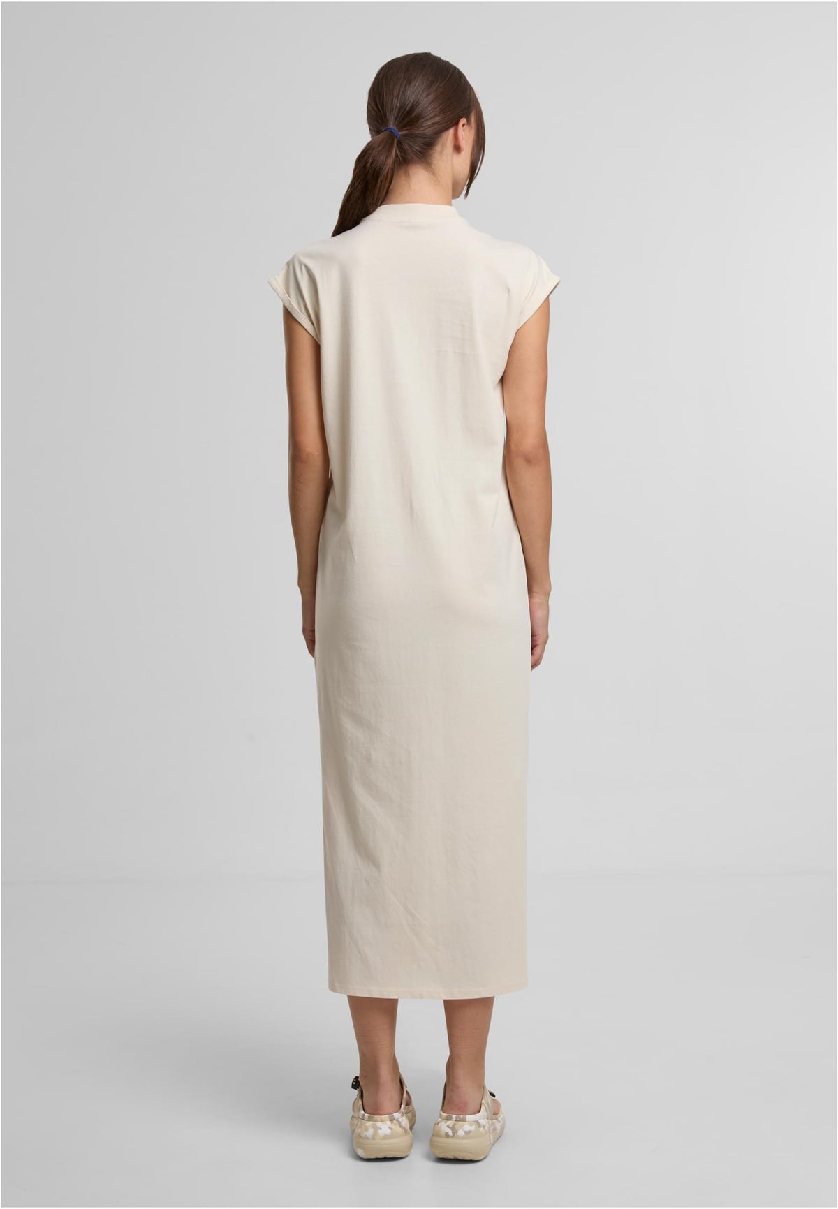 Ladies Long Extended Shoulder Dress - workoutbrands.com