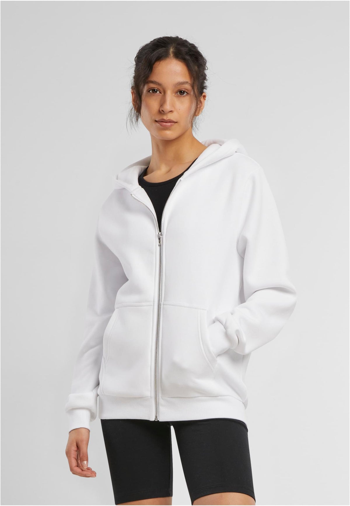 Ladies Fluffy Zip Hoody - workoutbrands.com