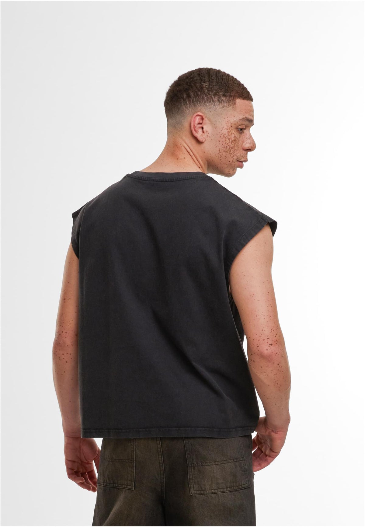 Vintage Cropped Heavy Sleeveless Tee - workoutbrands.com
