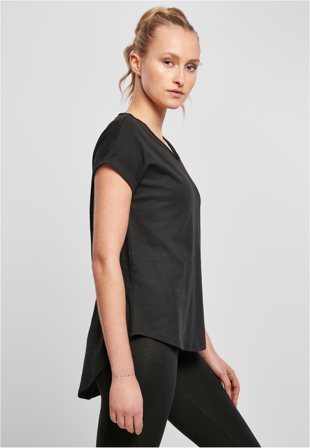 Ladies Long Slub Tee - workoutbrands.com