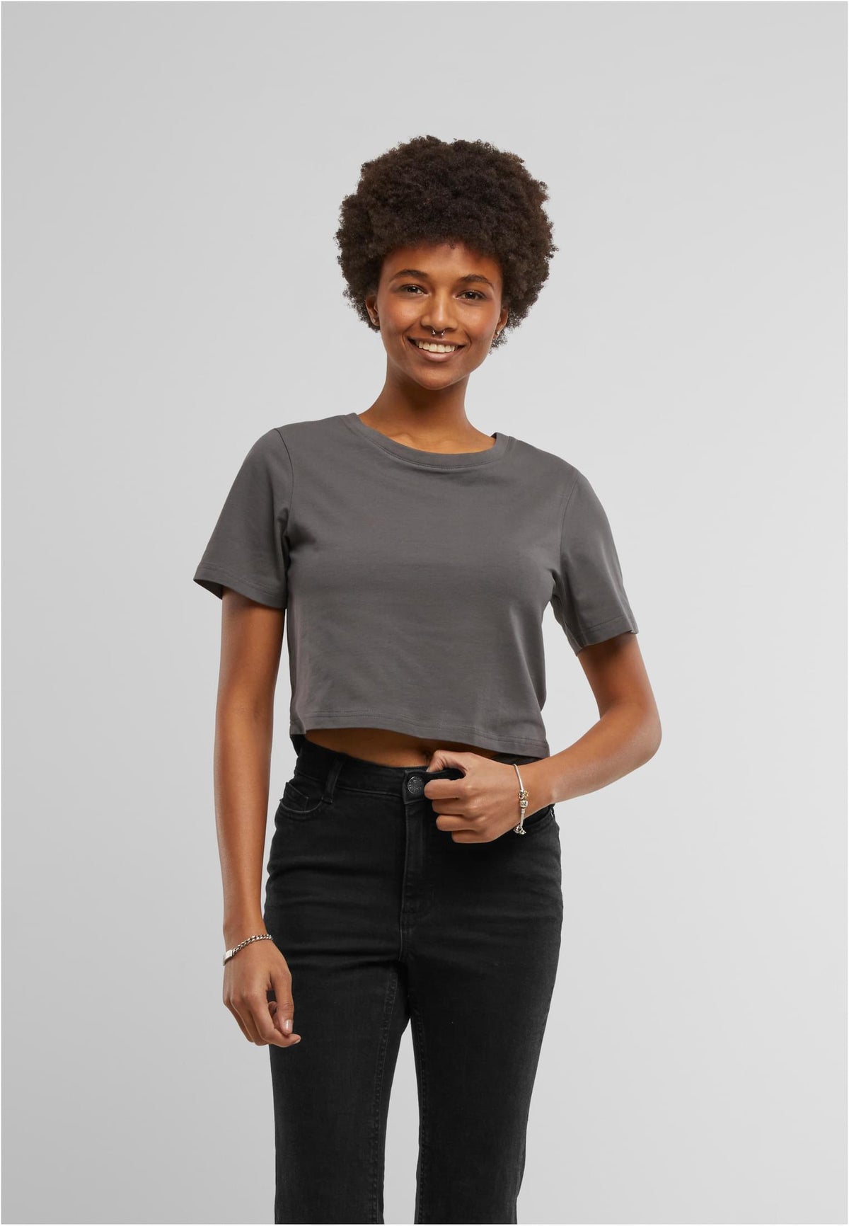 Ladies Cropped Tee - workoutbrands.com
