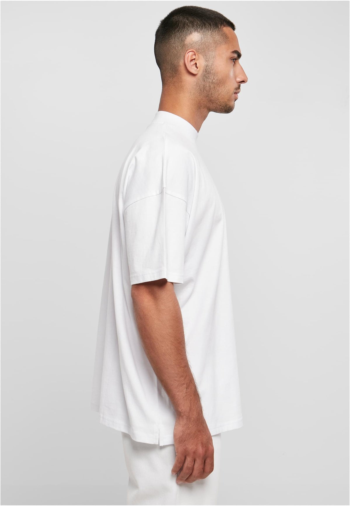 Oversized Mock Neck Tee - workoutbrands.com