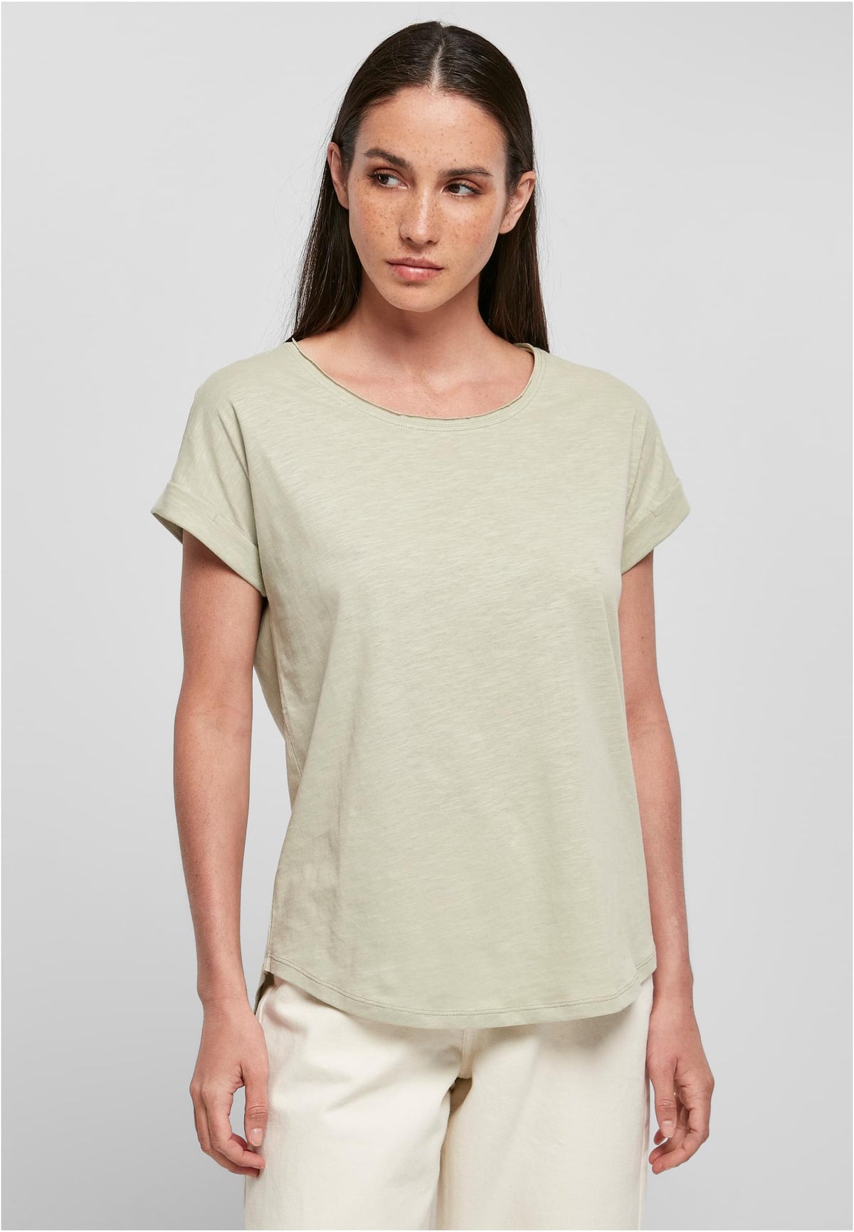 Ladies Long Slub Tee - workoutbrands.com